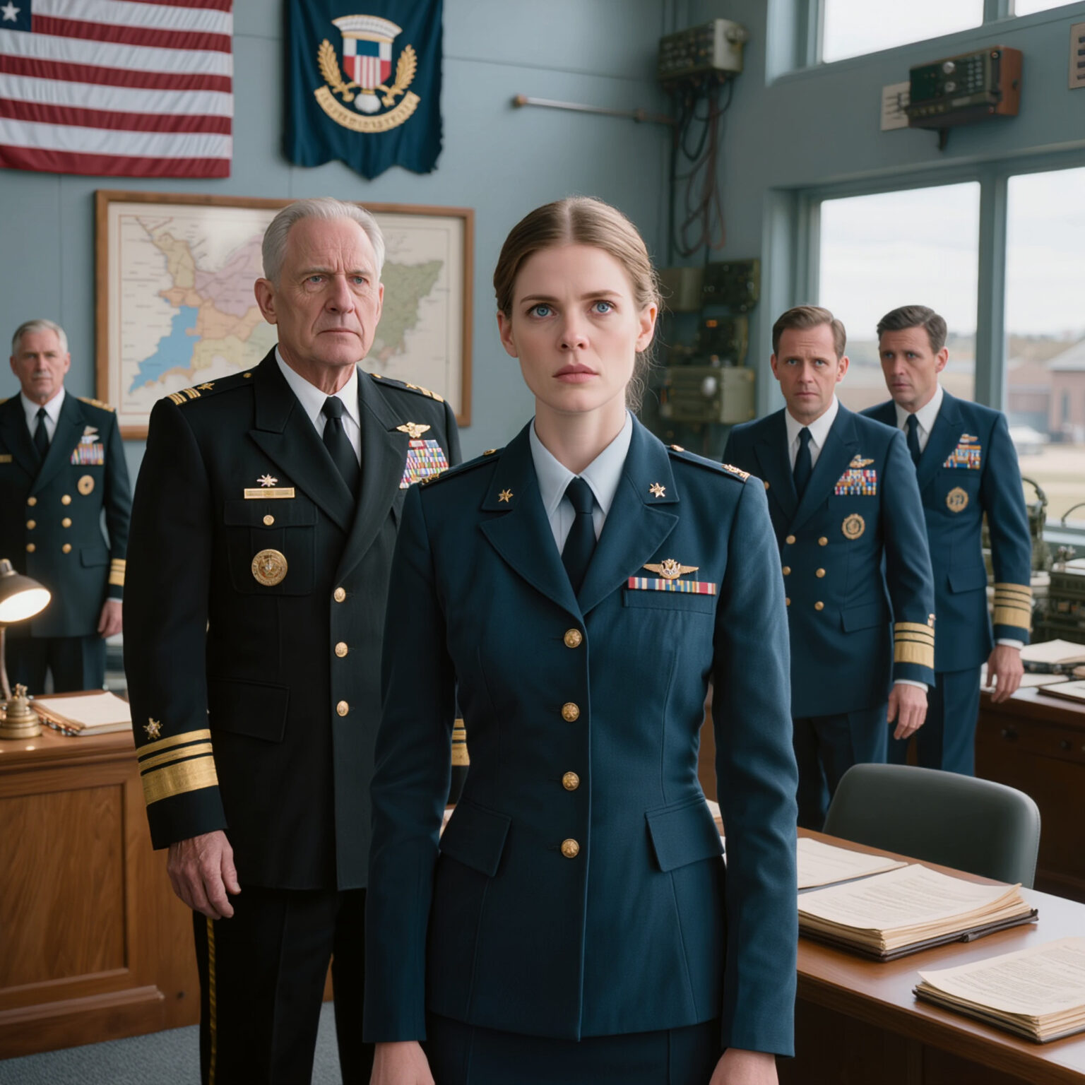 “Jag stannade till på en liten restaurang utanför Norfolk och såg en äldre veteran få veta att hans kort inte hade gått igenom. Jag betalade tyst hans räkning och gick innan han fick chansen att tacka mig. Två veckor senare kallade min befälhavare in mig på sitt kontor. Mannen som väntade inuti var samma veteran från den dagen — förutom den här gången, han bar fyra stjärnor på sina axlar.”