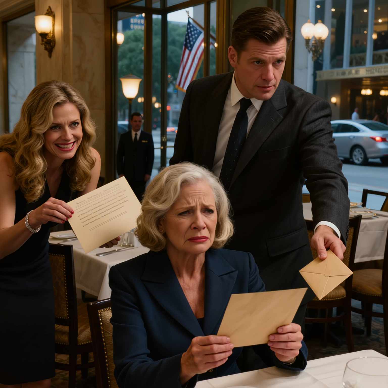 “Jag berättade aldrig för min styvson att jag ägde 6 miljarder dollar i aktier i hans fars företag. Han kallade mig en pank guldgrävare. En natt bjöd han in mig på middag med sin fru… Jag ville se hur de skulle behandla en ‘fattig’ styvmor. Sedan gled de… ett kuvert över bordet…”