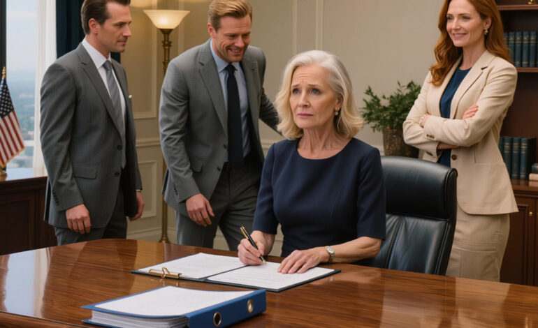 Efter att min man gick bort sa hans barn direkt att de ville ha hela godset, företaget och allt han lämnat efter sig. Min advokat bad mig att slåss, men jag sa helt enkelt, “Låt dem få allt.” Alla tyckte att jag hade varit för mjukhjärtad. Vid den sista utfrågningen undertecknade jag varje dokument. Deras leenden varade bara tills deras advokat nådde sista raden.