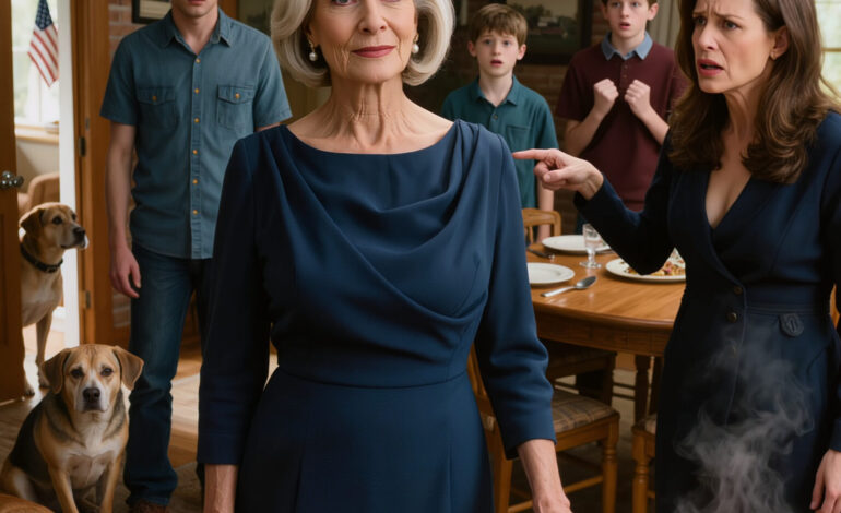 Min sons fru flyttade in i mitt hus. Redan första dagen skrek hon, “Det här är mitt hus nu! Ta ut tallriken och ät med din vän!” Hon trodde att hon hade vunnit. Men sedan log jag bara, tog telefonen och ringde ett samtal som torkade leendet direkt från hennes ansikte.