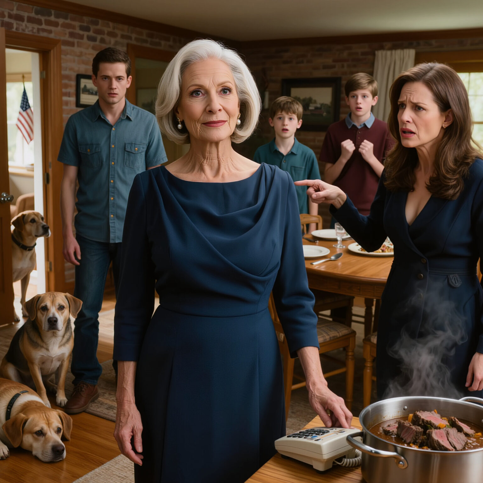 My son’s wife moved into my house. On her very first day, she shouted, “This is my house now! Take your plate outside and eat with your friend!” She thought she had won. But then I just smiled, picked up the phone, and made one call that wiped the smile right off her face.