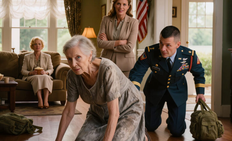 Min son kom hem efter 7 år i militären för att överraska mig, men fann mig istället arbeta som en piga i just det hus som min bortgångne man och jag hade köpt. När han fick veta att hans fru och hennes familj hade tagit allt ifrån mig stormade han in och sa: “Det här slutar idag.”