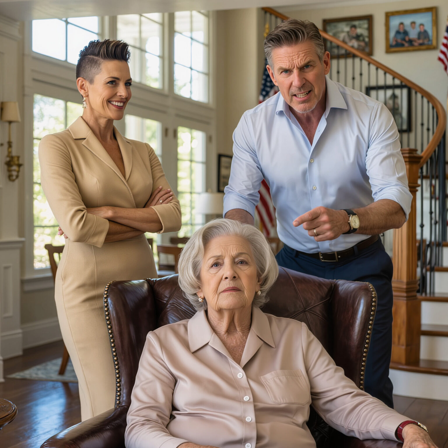Jag råkade höra min son och hans fästmö skratta åt att skicka mig till ett äldreboende och lämna över mitt hus till hennes familj innan bröllopet. Jag sa ingenting, ringde helt enkelt min advokat, sålde huset och väntade tyst på det ögonblick som den nya ägaren gick in genom dörren.