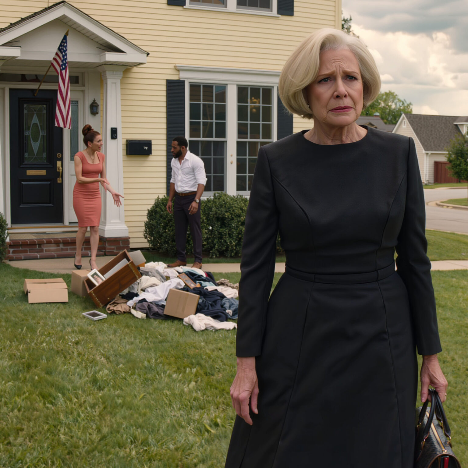 Jag kom hem för att hitta alla mina tillhörigheter utslängda i trädgården. Min svärdotter log och sa, “Vi städar upp. Det här gamla ska slängas.” Jag tittade henne rakt i ögonen och svarade, “Då ska jag bli av med de saker jag inte längre behöver också.” Det var dags för henne att lära sig vem som verkligen hade sista ordet i det här huset.