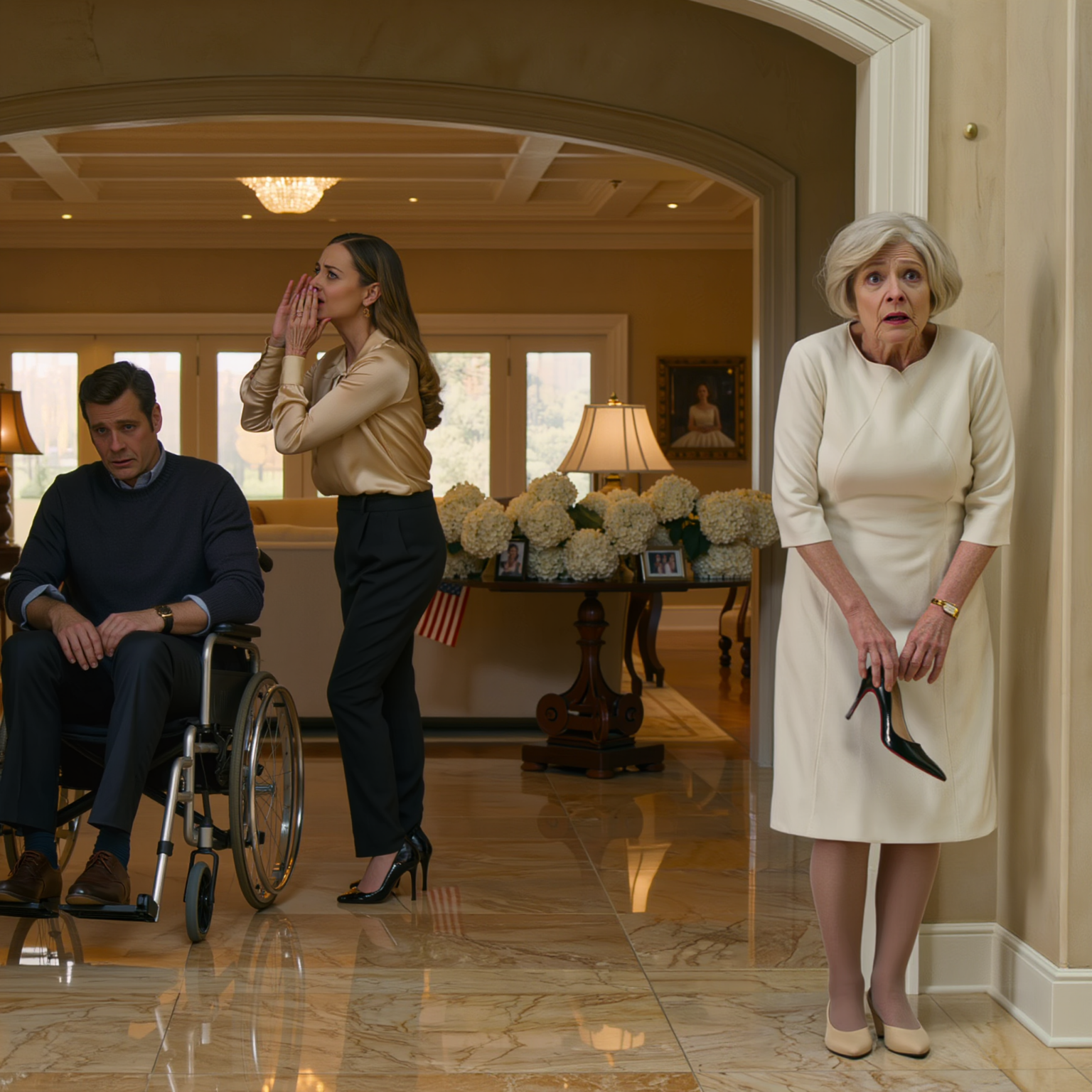 “Din feta mamma gör mig sjuk” — Jag hörde min svärdotter berätta för min son att han var värdelös och att jag var “äcklig” på grund av min kropp. Jag höll tyst som om jag inte hade hört en sak — exakt en vecka senare, herrgården på 4 miljoner dollar hade bytt ägare, och när hon såg lappen jag lämnade efter mig räckte det för att hon skulle veta att hon hade förolämpat fel kvinna.