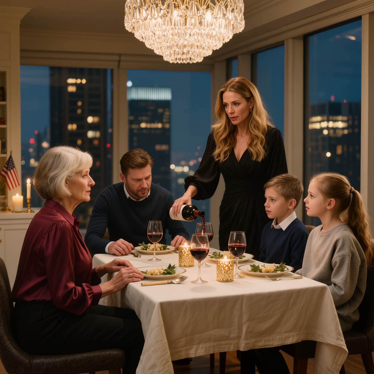 I fyra år raderade min son och hans fru mig från sina liv som om jag aldrig hade funnits, inte ett samtal, inte en förklaring, och ändå samma kväll som mitt namn dök upp i en stor tidning, sms:ade hon exakt en mening: “Familjemiddag ikväll.” Jag gick in i den där lyxlägenheten… och tystnaden vid bordet lät precis som en rädsla som hade kommit för sent.