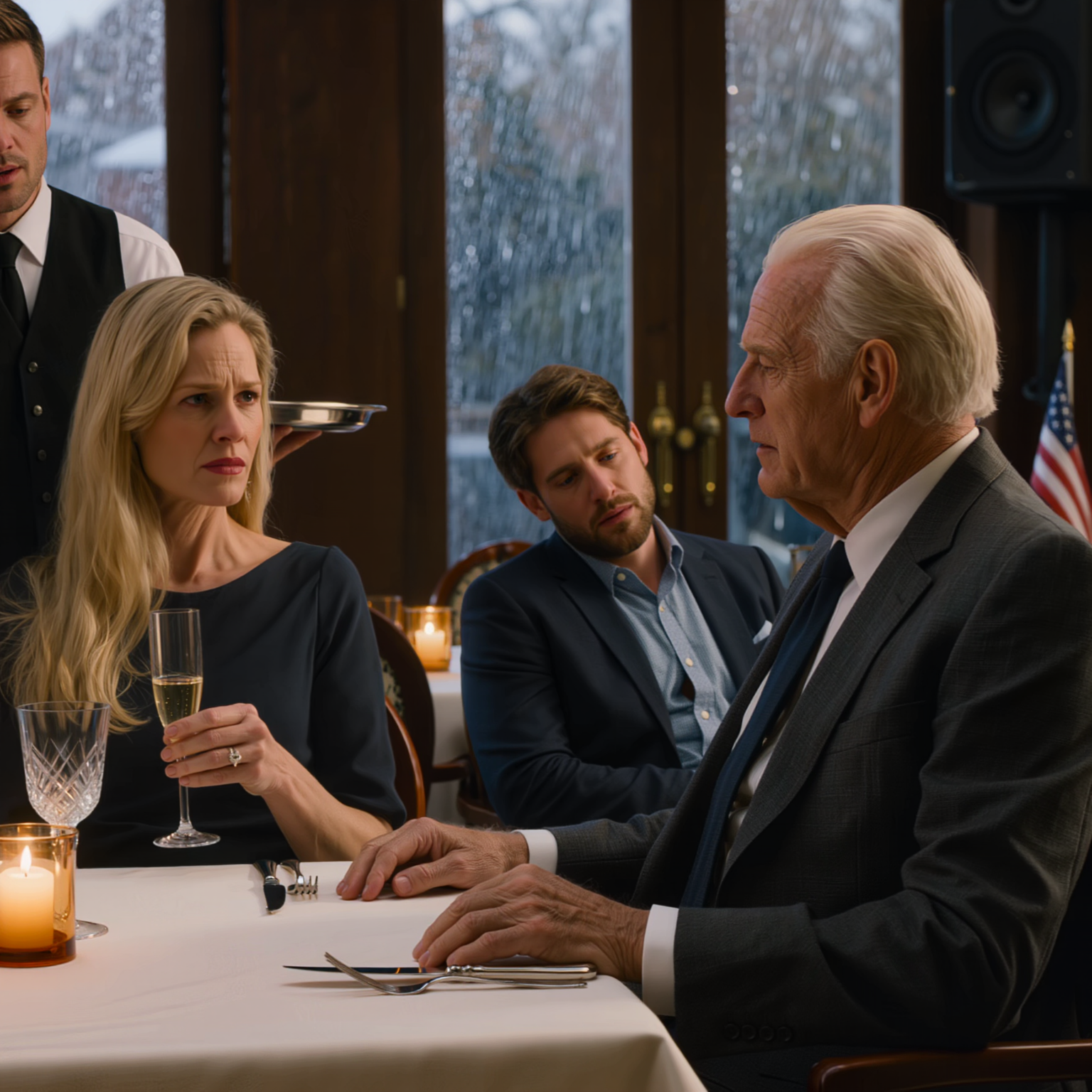 Vid middagen för att fira hennes befordran tittade min svärdotter på min gamla jacka och skrattade, “Du är en frilastare.” Hon tyckte att hon hade tryckt ner mig tillräckligt långt och till och med bjudit in mig till just den restaurang hon valde för att bevisa att jag inte hörde hemma där, tills servitören böjde huvudet och tilltalade mig som ägaren — och jag tittade rakt på henne och sa en mening som fick hela bordet att tystna.