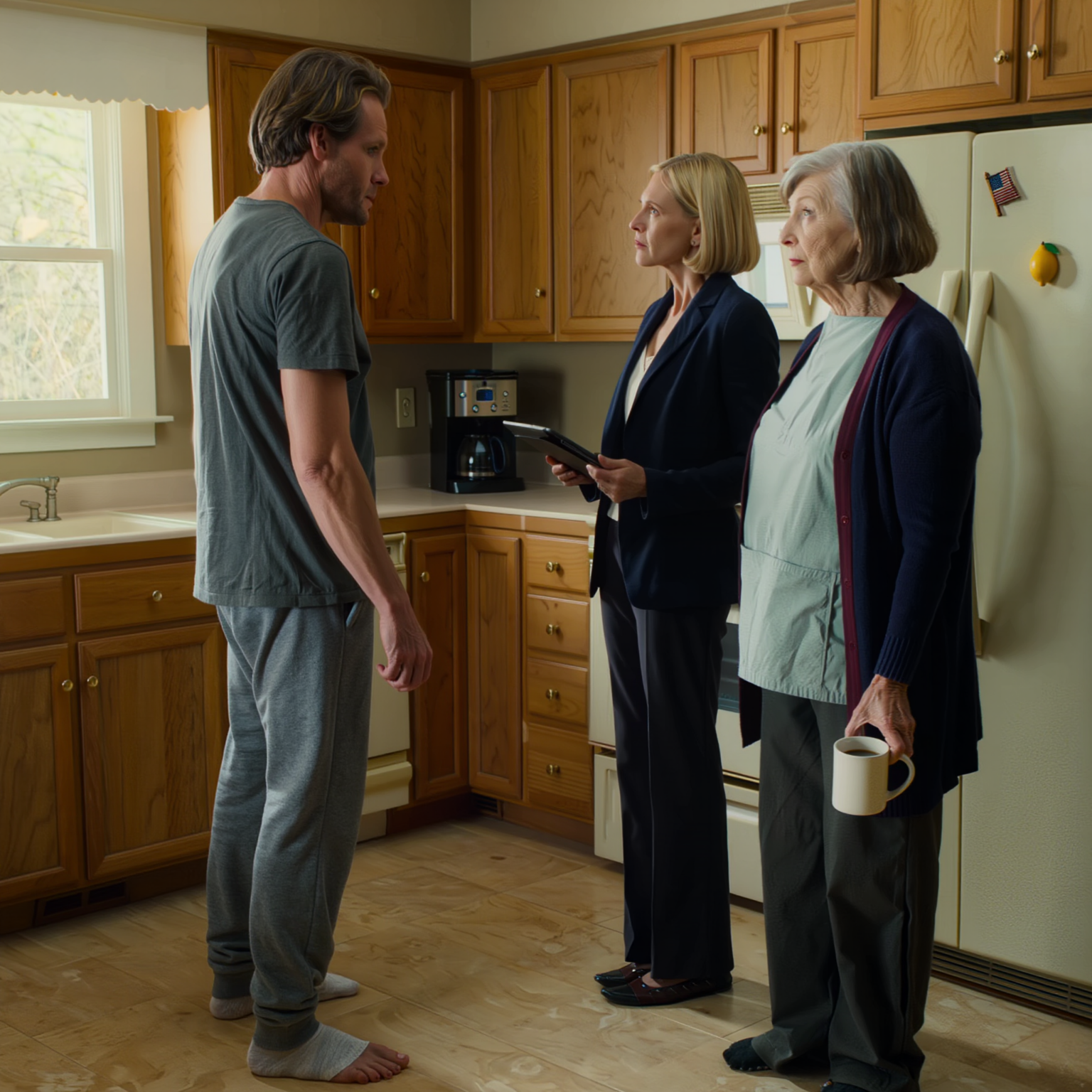 Vid 71 körde jag fortfarande DoorDash från 05:00 medan mina två vuxna barn sov tills nästan middagstid i huset jag betalade av för 12 år sedan; när min dotter skrynklade näsan mot min Buick och luktade pommes frites och hamburgare och sa att hennes vänner skämdes över att sitta i den, tittade jag äntligen runt i mitt kök, tittade på bunten med sedlar på kylen, och kom ihåg att det var en sak med mitt namn på som de hade vant sig vid att behandla som deras.