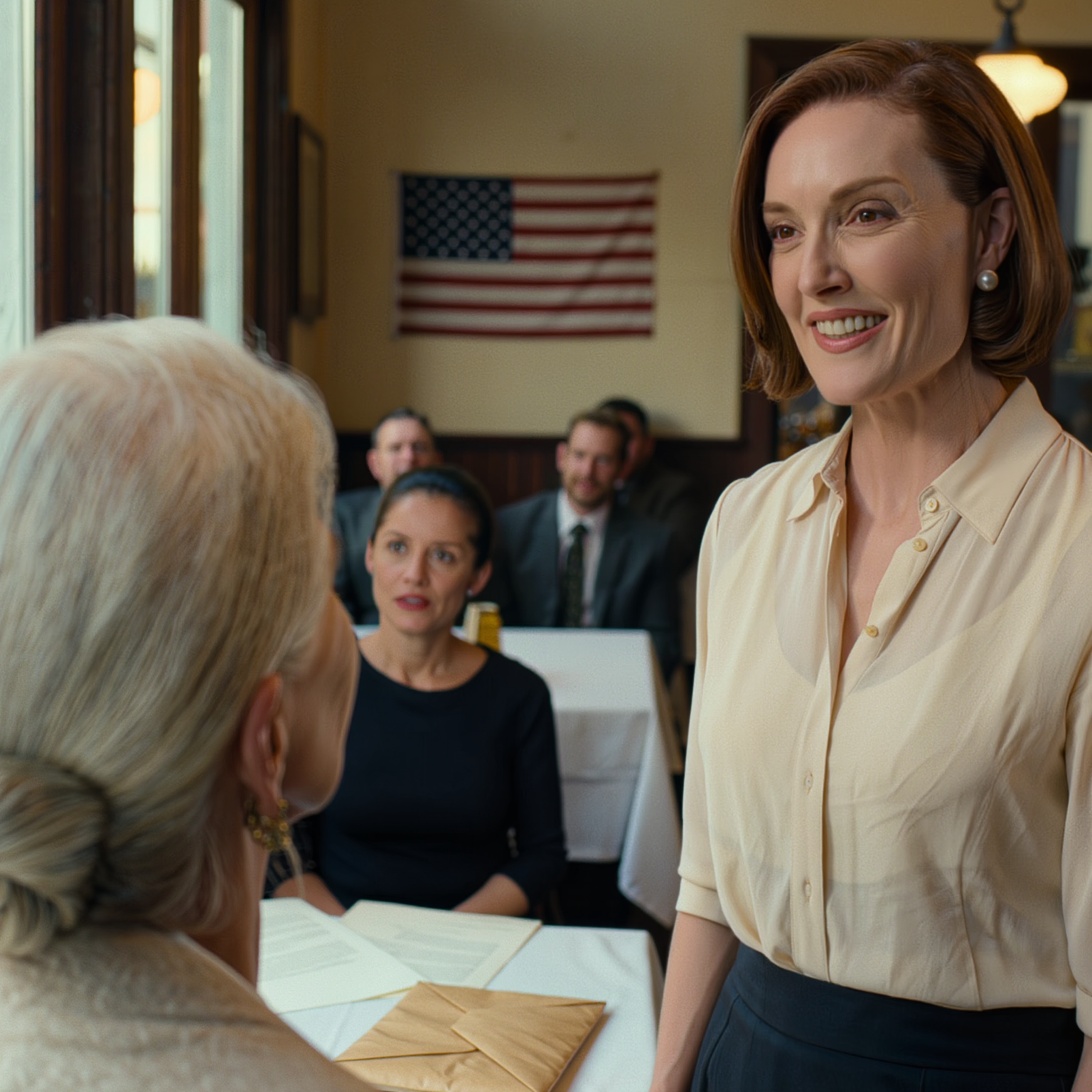 Min svärdotter gled en bunt dokument över den vita duken och sa: “Skriv under här annars sätter vi dig på ett äldreboende,” men i samma ögonblick som jag såg min sons namn bredvid kontroll över mina pengar, min hälsa, och till och med mitt hus i Portland, insåg jag att de under de senaste två åren aldrig hade kollat på mig av oro, och jag gick inte ut från den restaurangen som en kvinna som hade förlorat