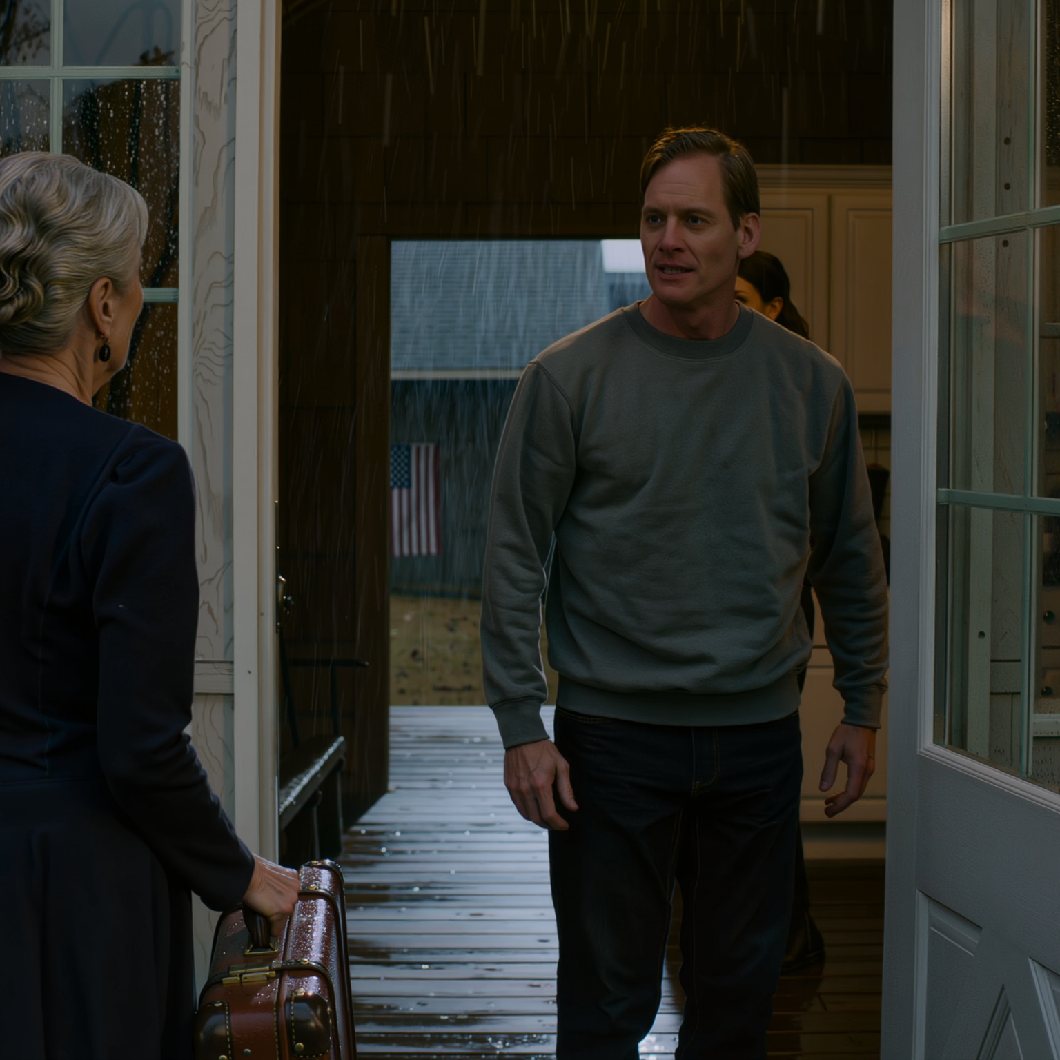 “Min dotters man sa, ‘Vi har ont om hyra, lämnar över din pension eller går ut,’ precis där i vardagsrummet, medan min dotter stod frusen vid köksbänken och stirrade ut på det regnvåta gräset i Ohio, och när jag kom tillbaka och såg mitt bagage sitta ute på verandan som om det tillhörde en internat, Jag visste att dörren hade stängts på ett sätt som de aldrig såg komma”