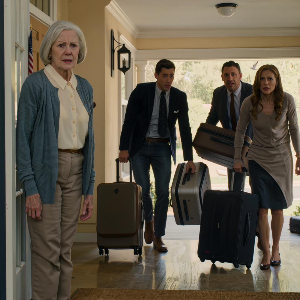 I inherited an old cabin by the lake, while my son received a penthouse in Miami. My daughter-in-law looked me up and down, then smirked, “That place suits you.” They pushed four suitcases to the door and told me to leave immediately. My first night in that cabin opened up a secret my husband had kept hidden.