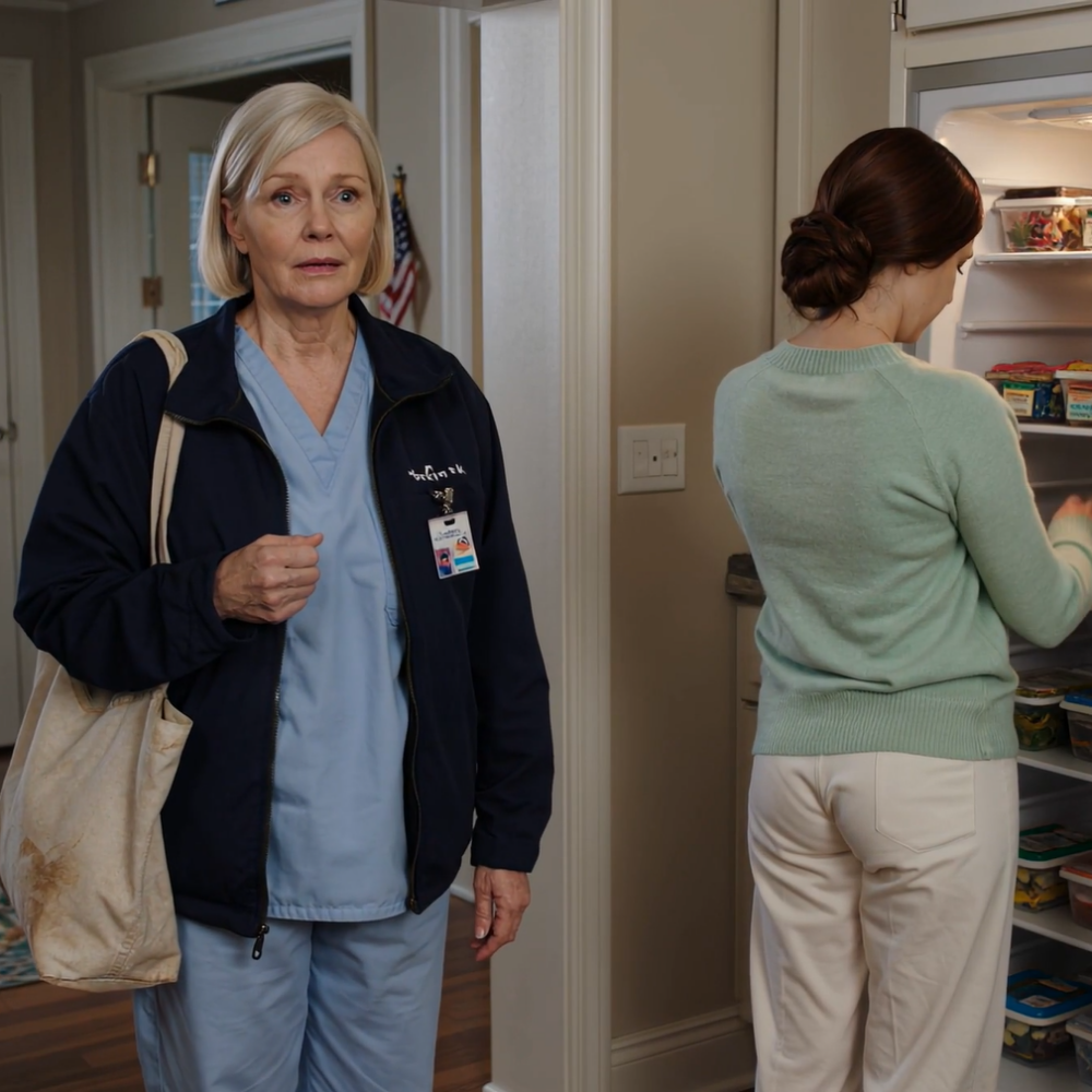 Jag kom hem efter ett tjugosex timmar långt amningsskift och hittade ett andra kylskåp i mitt kök. Min svärdotter sa, ‘Det kylskåpet är mitt, köp din egen mat.’ Sedan märkte hon varenda sak jag köpte, och till synes glömde hon att de bodde i mitt hus i Queens utan att betala en dollar i hyra. Så jag förberedde en överraskning som fick hela familjen att vakna i tårar…