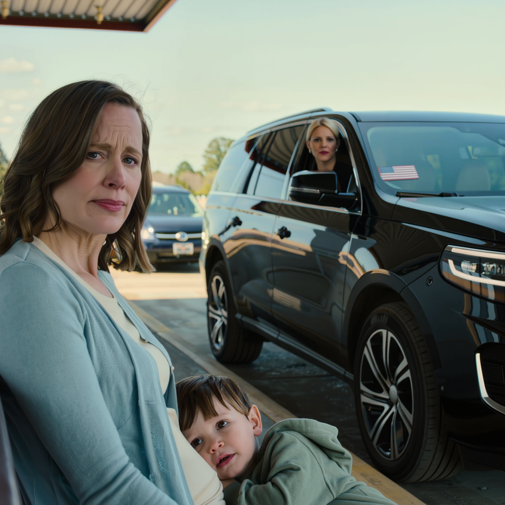 Min man hade varit borta i tre år, och hans familj ville inte låta mig och mitt barn stanna: ‘Du borde ta ditt barn och hitta någon annanstans att ta vägen. Det finns ingen plats för er två här längre.’ Sedan, medan jag satt på busstationen med mitt barn, stannade hans syster i en lyxbil, rullade ner genom fönstret och sa: ‘Gå in. Det är något viktigt du behöver veta.’