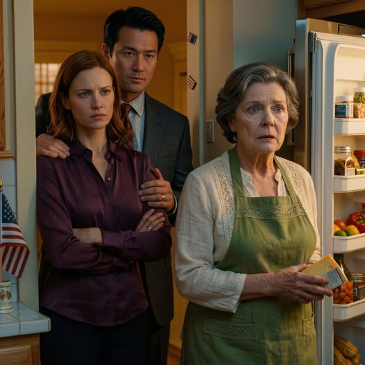 “Don’t touch that food, your husband’s family is coming!” my daughter shouted in the kitchen of the very house where I had just filled the fridge myself with nearly $200 worth of groceries, and then my son-in-law, standing in the hallway, coldly sealed it with: “Whatever my wife says goes” — I just smiled, nodded, walked upstairs, and later that night, it was the scream that came out of the freezer that made the whole house freeze.