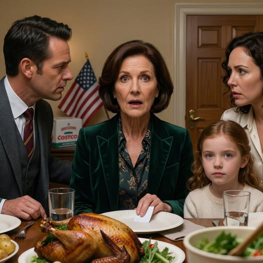 During dinner, my granddaughter quietly placed a note on my plate that read, “Grandma, pretend you’re not feeling well and leave right now. Don’t ask any questions.” I was confused, but there was something in her face that made me trust her and do exactly that. Ten minutes later…