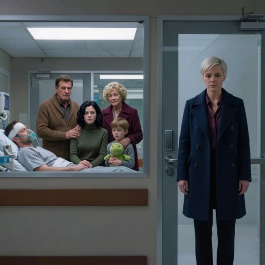 Jag sprang till sjukhuset efter att ha hört att min man hade varit i en allvarlig krasch, bara för att frysa när sjuksköterskan tittade konstigt på mig och sa att hans fru och son redan var med honom— och när jag äntligen tittade genom traumarummets fönster var det inte bara en ung sekreterare som höll hans hand som krossade mig, men det hemska lugnet på mina svärföräldrars ansikten, som om de hade skyddat hans riktiga familj hela tiden.