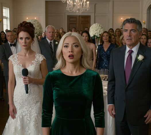 At my sister’s wedding dinner, she thought it’d be funny to introduce me like this: “This is my stepsister, just a nurse,” and laughed. Dad laughed too. Mom smirked. Then the groom’s father looked at me and said, “Wait, you’re the girl who…” His next words left the entire room silent.