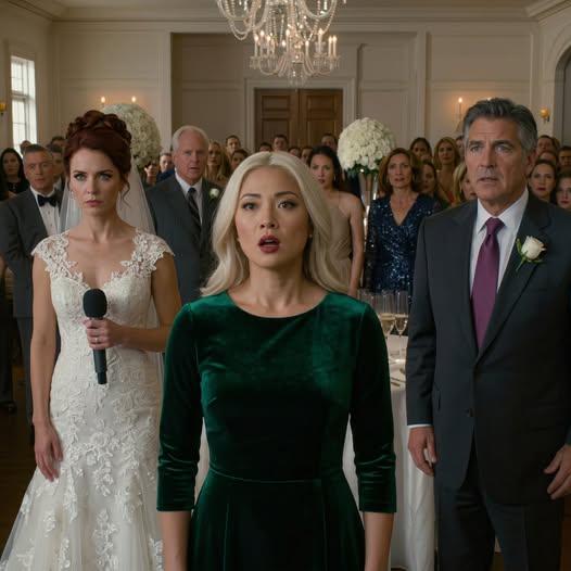 At my sister’s wedding dinner, she thought it’d be funny to introduce me like this: “This is my stepsister, just a nurse,” and laughed. Dad laughed too. Mom smirked. Then the groom’s father looked at me and said, “Wait, you’re the girl who…” His next words left the entire room silent.