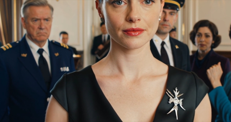 På en maringala lutade sig min styvmor in i en cirkel av officerare’ fruar. “Hon gifte sig väl och red på kapporna,” sa hon. “Uniformen är bara en kostym.” Jag stod tre fot bort. Jag vände mig inte om. Bakom henne föll en trestjärnig amirals blick till stiftet på mitt slag. HAN KLÄMDE FAST MIN KAPTENS ÖRNAR SJÄLV