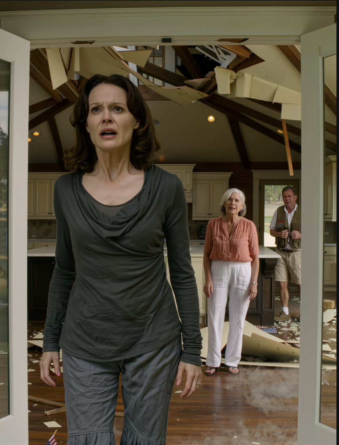 I came to my Texas lake house for one quiet weekend after the biggest deal of my career — but when I opened the door, my kitchen was smashed to pieces, my living room was torn down to the beams, my brother was already planning to move in, and my own parents stood in the wreckage acting like the home I bought with my money had always been theirs to hand over…