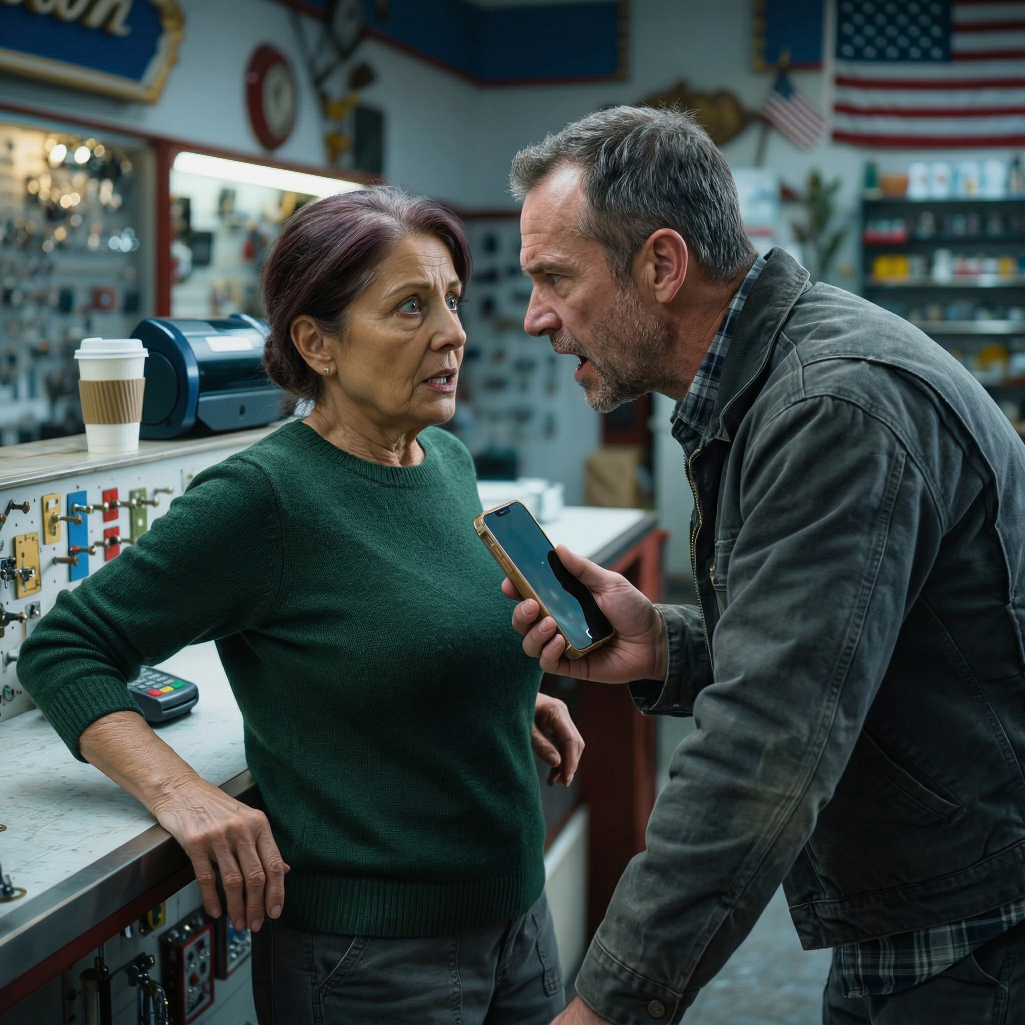 Jag tog in min svärdotters telefon för reparation. Teknikern, en familjevän, drog mig tyst åt sidan och sa: “Du måste avbryta korten, ändra lösenorden och gå direkt.” Förvirrad frågade jag om något var fel. Sedan vände han skärmen mot mig. Det jag såg förändrade allt…