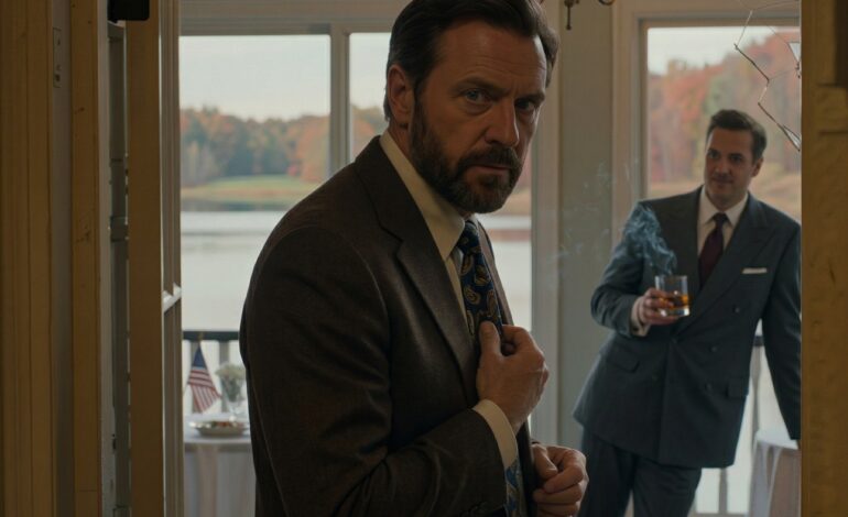 Strax före min dotters förlovningsfest stod min blivande svärson utanför den rykande uteplatsen och hånade, “Jag tuggar hellre glas än rör den kon igen,” skröt sedan att när bröllopet väl var över skulle han ha händerna på byggföretaget, de 30 hektaren och allt min familj ägde, medan min dotter fortfarande litade tillräckligt på honom för att släppa prenupen, och jag log och gick tillbaka in på festen som om jag inte hade hört någonting