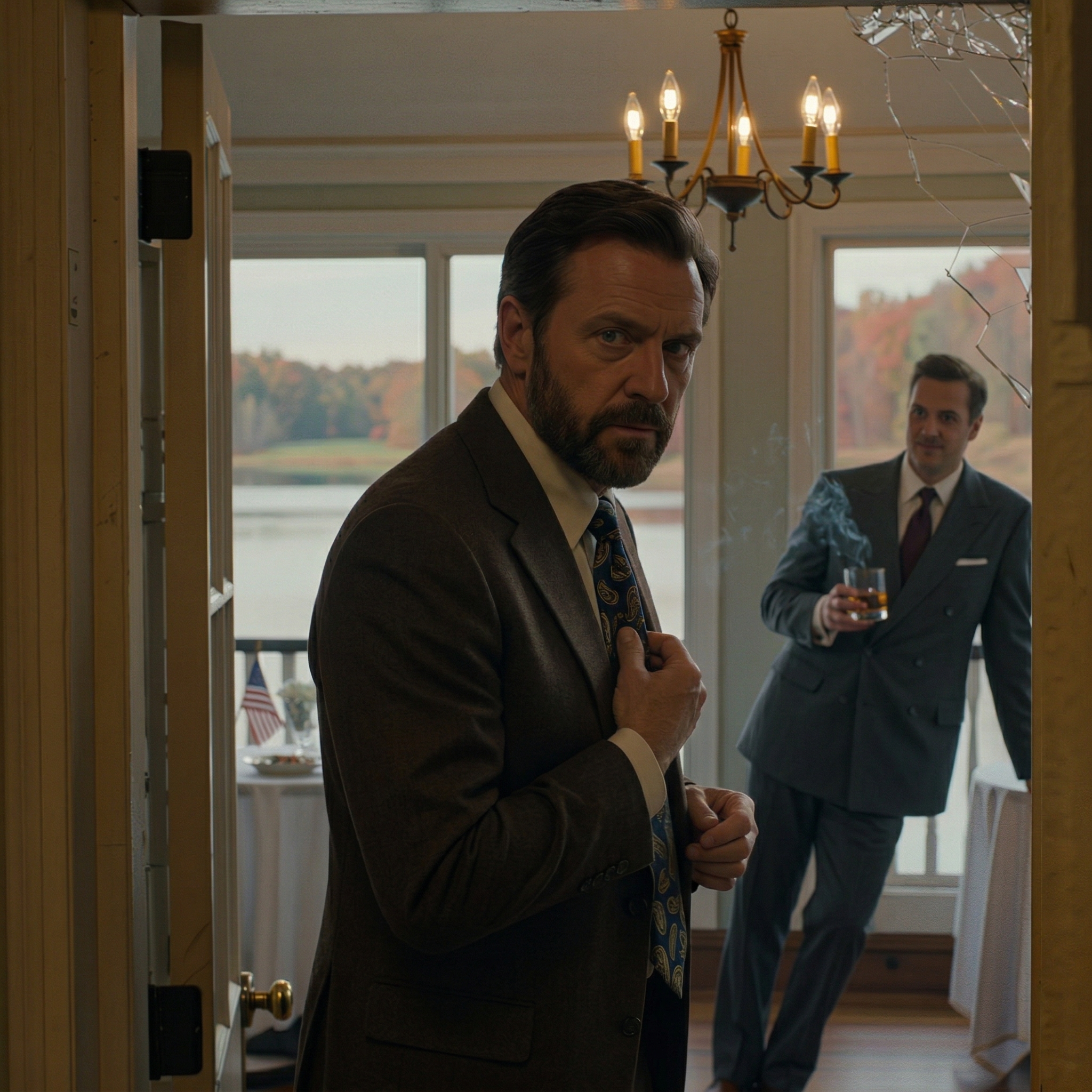 Strax före min dotters förlovningsfest stod min blivande svärson utanför den rykande uteplatsen och hånade, “Jag tuggar hellre glas än rör den kon igen,” skröt sedan att när bröllopet väl var över skulle han ha händerna på byggföretaget, de 30 hektaren och allt min familj ägde, medan min dotter fortfarande litade tillräckligt på honom för att släppa prenupen, och jag log och gick tillbaka in på festen som om jag inte hade hört någonting