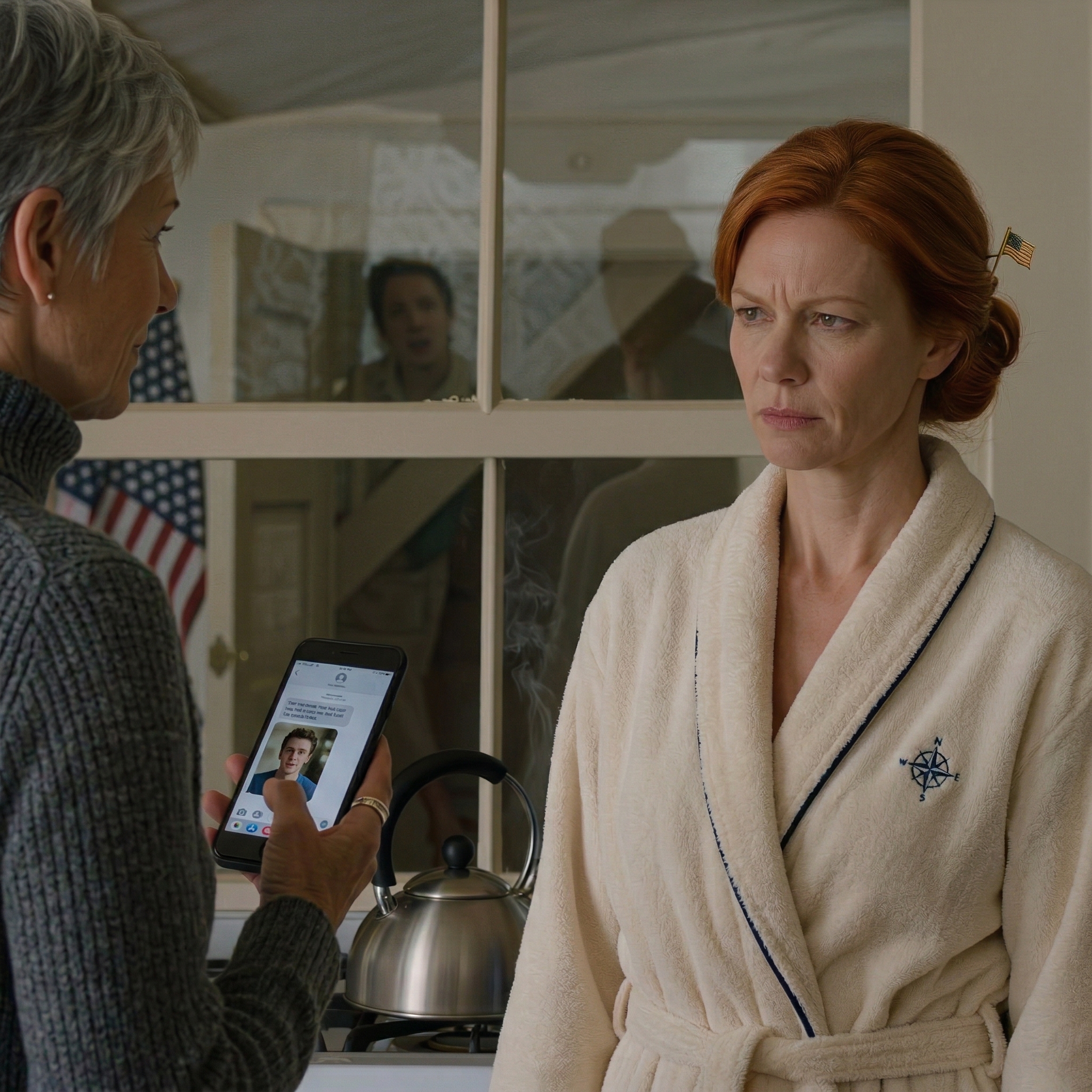 Min son ringde från planet: “Emily gick precis ombord.” Men på övervåningen var duschen fortfarande igång och hon nynnade fortfarande. Jag bråkade inte, jag bara log, skrev ner 8:17 i min anteckningsbok och väntade. För när en person i säte 2A flyger till Paris, och en annan person går ner för trappan i mitt hus, vet jag att denna “rollbyte är på väg att exponera sig själv.