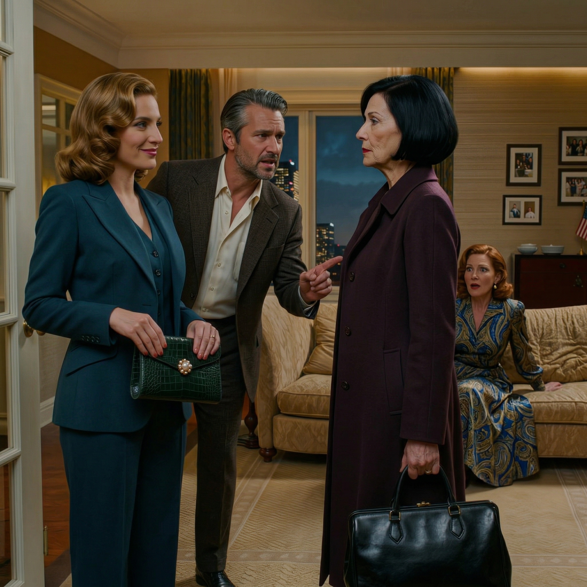 Min son knäppte, “mamma, ber om ursäkt till min svärmor eller gå ut ur mitt hus!” Jag reste mig upp och tittade rakt in i hennes ögon… hon log som om hon redan hade vunnit. Jag sa bara tre ord och gick därifrån. Två veckor senare… knackade min son desperat på min dörr.