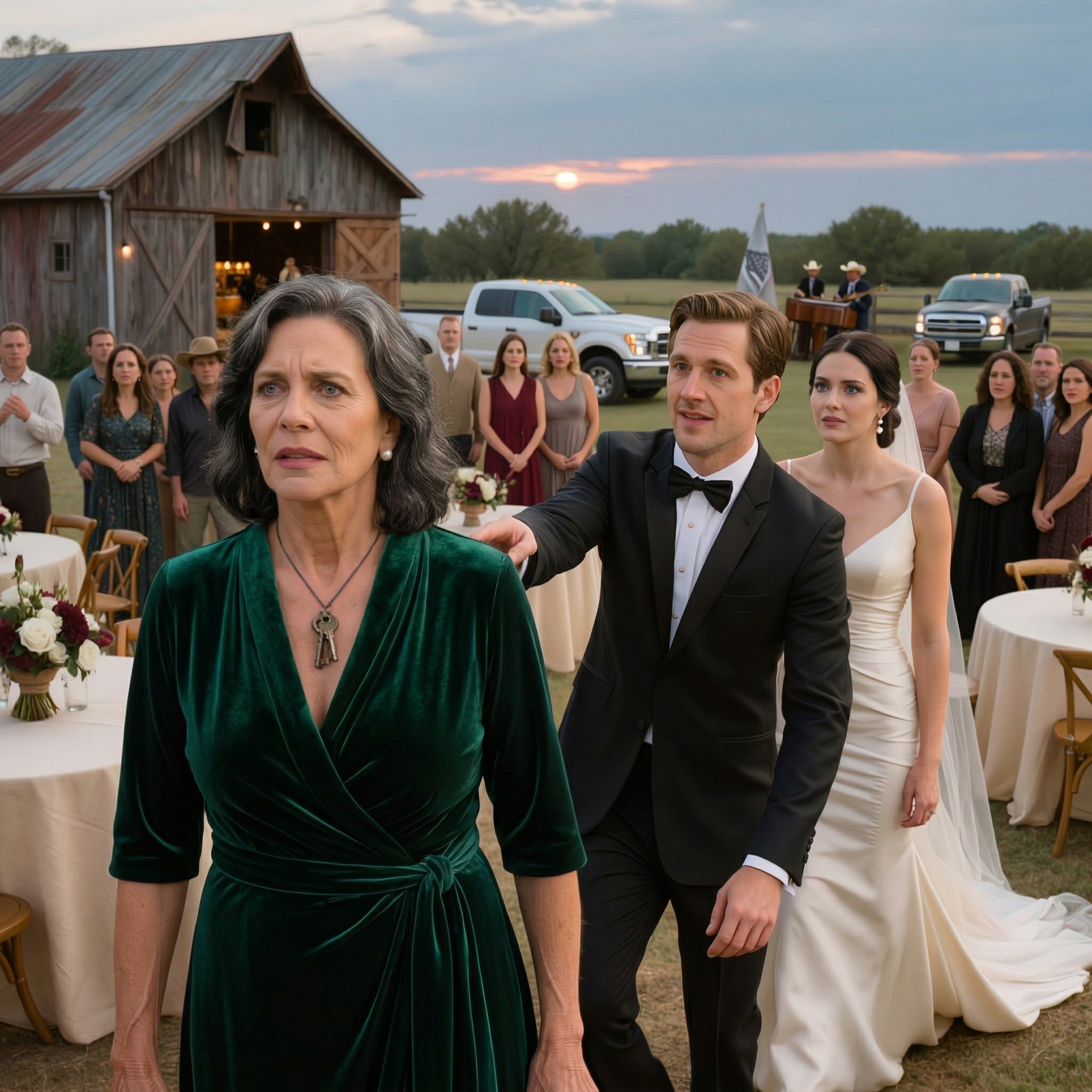 “Gå ut, mamma. Min brud vill inte ha dig här.” Min son sa det inför 200 bröllopsgäster—men när han senare krävde nycklarna till ranchen upptäckte han att ett grymt ögonblick hade väckt något i mig som han inte längre kunde kontrollera.