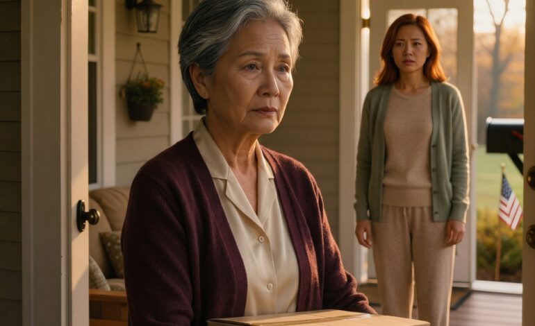 Efter min mans begravning, efter 41 års äktenskap, sa min son till mig att flytta in i hans förortshus nära Columbus “bara för en liten stund,” men från koppen kaffe som hälldes ut, till apelsinjuicen som fanns kvar på disken, till middagsbord dukat för åtta utan stol för mig, allt ledde till en mening sa min svärdotter väldigt mjukt: “Det här är vårt hem, inte ditt,” och nästa morgon var det rummet helt tomt.