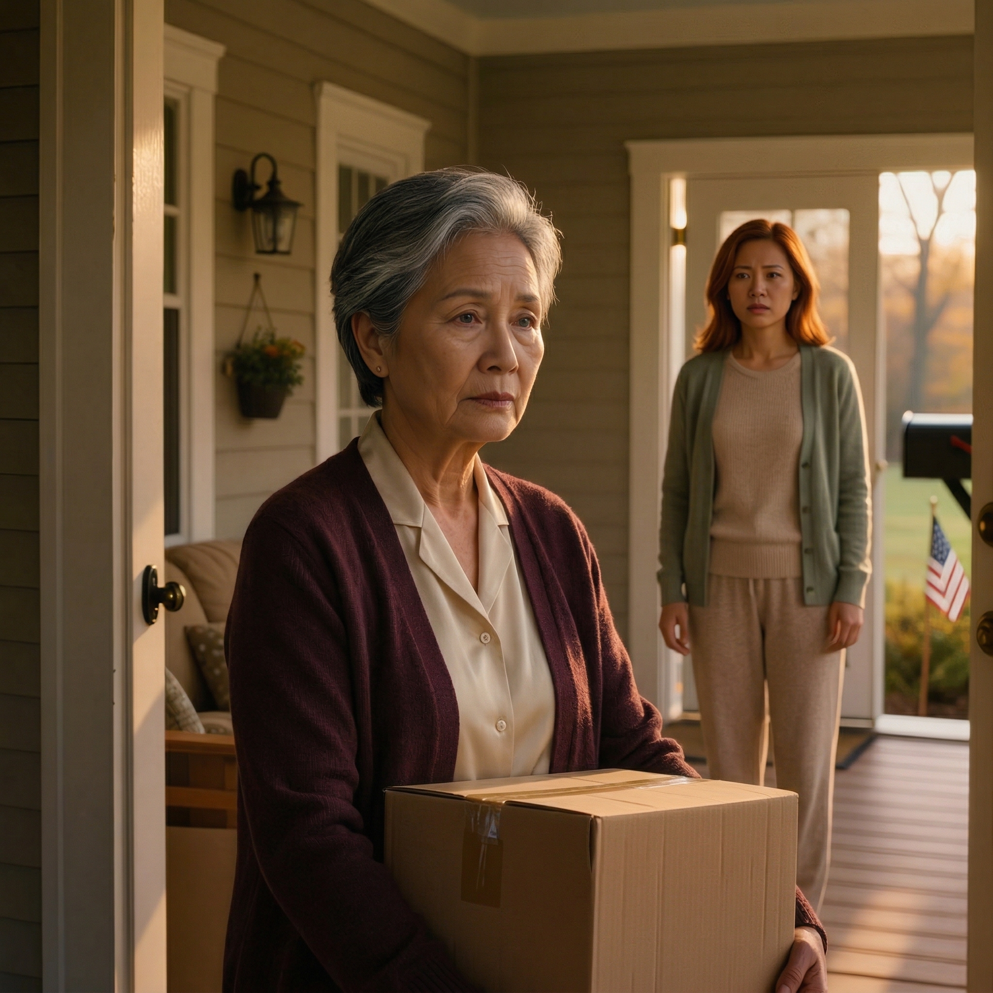 Efter min mans begravning, efter 41 års äktenskap, sa min son till mig att flytta in i hans förortshus nära Columbus “bara för en liten stund,” men från koppen kaffe som hälldes ut, till apelsinjuicen som fanns kvar på disken, till middagsbord dukat för åtta utan stol för mig, allt ledde till en mening sa min svärdotter väldigt mjukt: “Det här är vårt hem, inte ditt,” och nästa morgon var det rummet helt tomt.