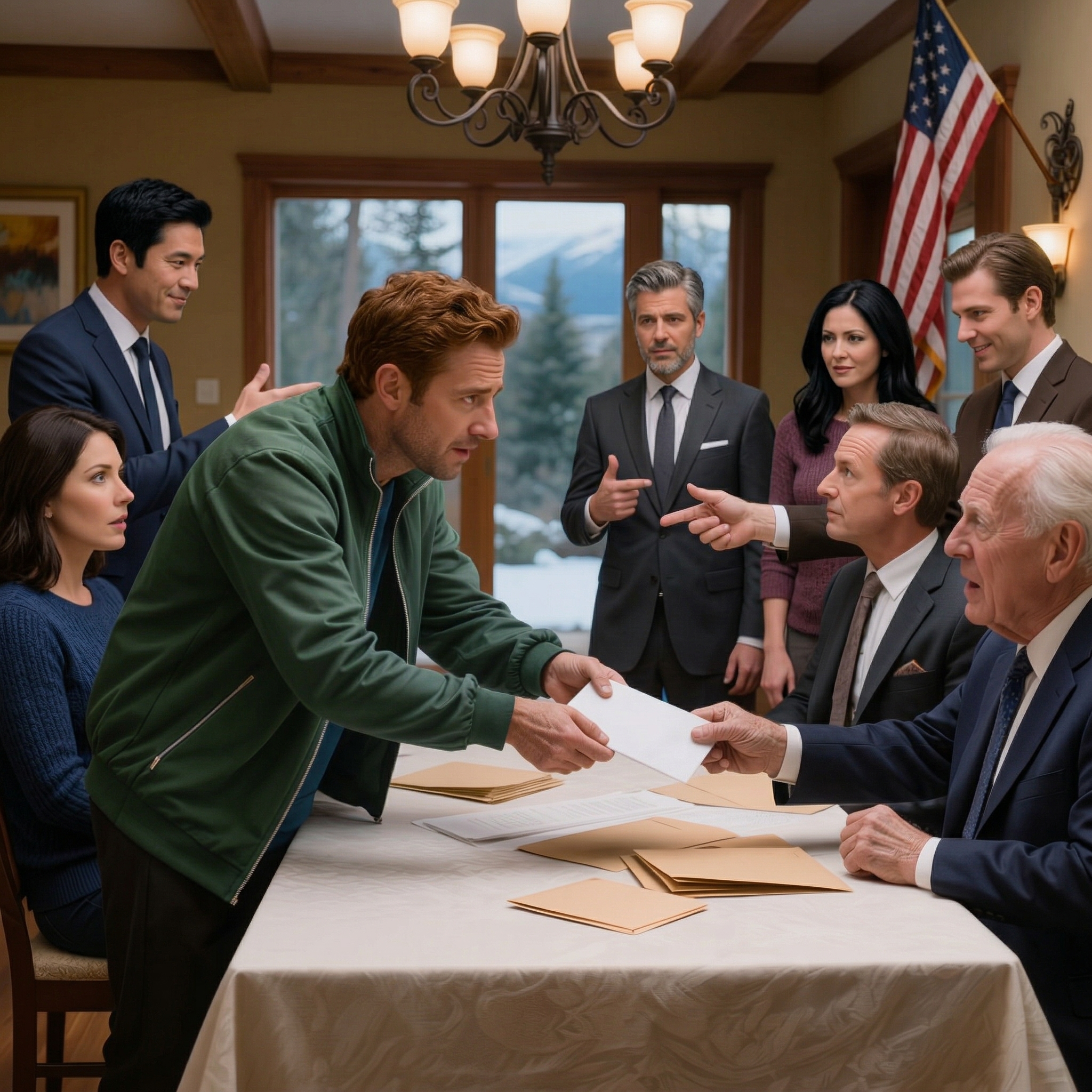 Vid julmiddagen gav farfar varje barnbarn en check på 500 000 dollar. “De är inte verkliga,” mamma skrattade. “Han gör detta varje år.” Min bror slängde bort sin. Min syster vek ihop sitt till ett pappersflygplan. Jag var den enda som trodde honom. När jag kom till banken gick chefen ut och sa…