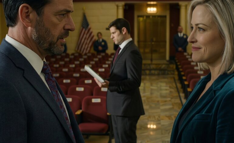 I samma ögonblick som jag klev in i prisceremonin på Cedar Hills, sa vaktmästaren, “Familjens sittplatser är fulla.” Jag är farfar. Jag betalade $45 000 för tre år av hennes undervisning, men min dotter knuffade mig till den bakre raden och presenterade mig som “Robert.” Jag svalde klumpen i halsen medan de kallade det “och höll skenet uppe,” sedan gick jag hem och ringde min bank. Och det telefonsamtalet vände bordet.