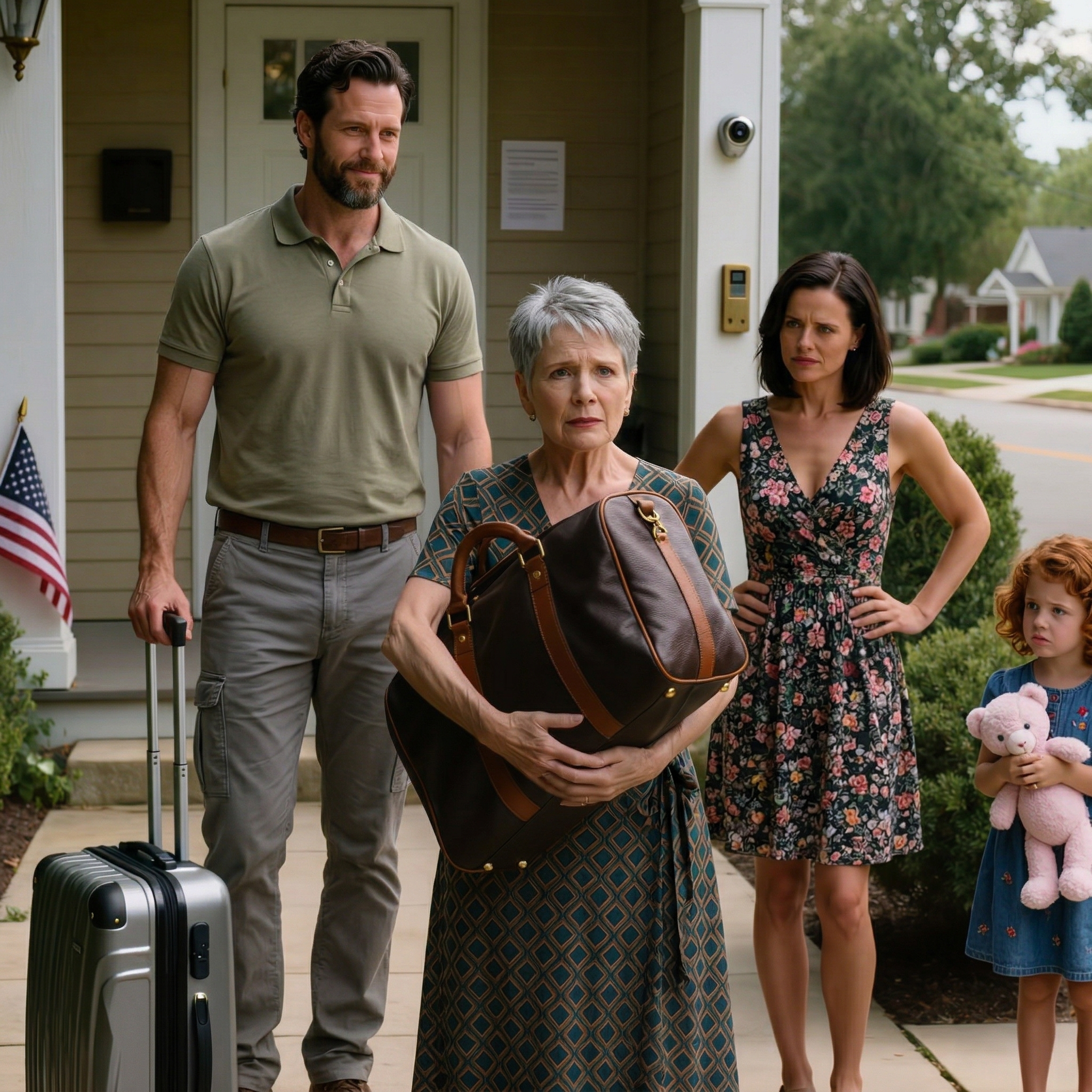 Den morgonen smsade min son mig, “Planerna ändrades — du kommer trots allt inte att åka på den här kryssningen. Min fru vill bara ha sin familj där.” Dagen efter tog jag några egna beslut, sålde huset och lämnade stan tyst. När de kom tillbaka, huset…