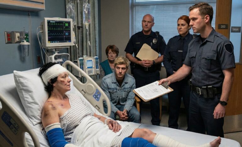 Jag var på väg till jobbet när min bromspedal föll rakt i golvet. “Nej… nej, nej, nej— snälla sluta!” Jag skrek och pumpade den igen när trafiken frös framför mig. Kraschen dödade mig nästan. Fem operationer senare var jag fortfarande vid liv—knappt. Sedan stod en polis bredvid min sjukhussäng, gled en hög med papper mot mig och sa, “Emily… det här var ingen olycka. Någon ville ha dig död.” När jag fick reda på vem blev hela min kropp kall.