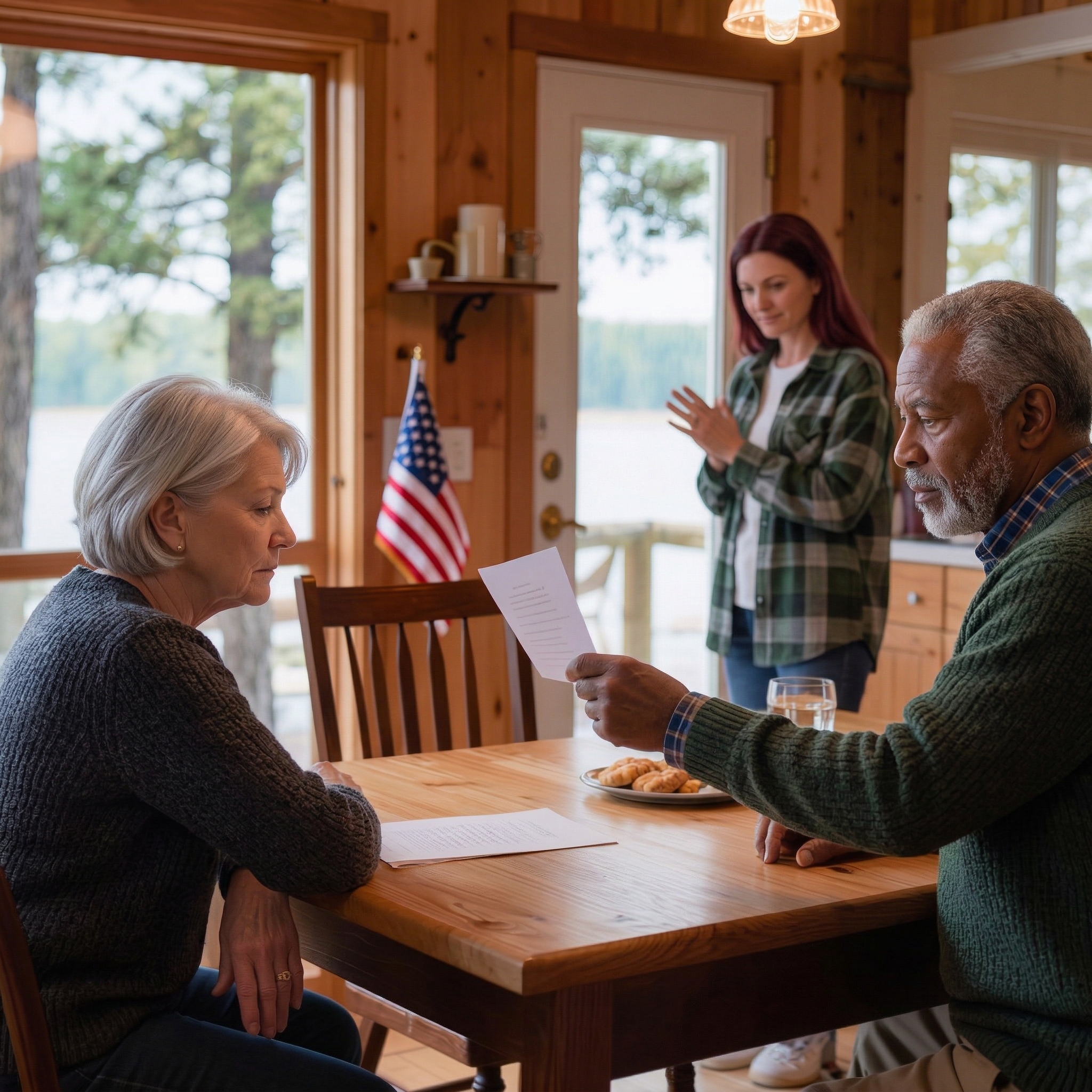 Vi köpte ett hus vid sjön. Och genast ringde vår svärdotter oss: “Vi är där imorgon klockan 9.” Hon och 20 av hennes släktingar. De kom, men en överraskning väntade dem…