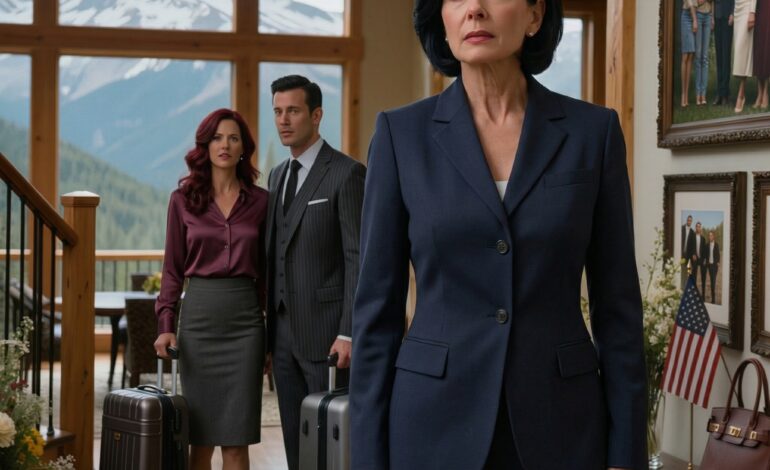 Vi hörde att du köpte en lyxvilla i Alperna, så vi kom för att flytta in och sluta fred,” sa min svärdotter precis vid min dörr och knuffade sedan in hennes resväska som om platsen hade väntat på dem hela tiden, men när de två nådde stora salen och såg väggen av fotografier som täckte rummet, de stannade båda på det sätt som folk gör när de inser att de kom till fel ställe för att göra anspråk på en andel.