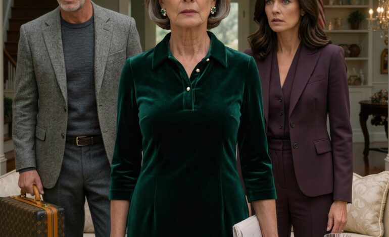 Lördagen som min son dök upp på min veranda efter tretton års tystnad, stående bredvid sin eleganta fru och en rad dyra resväskor som om mitt hus redan vore deras, förstod jag att några återföreningar anländer iklädd familjens ansikte och uppförandet av en ta över.