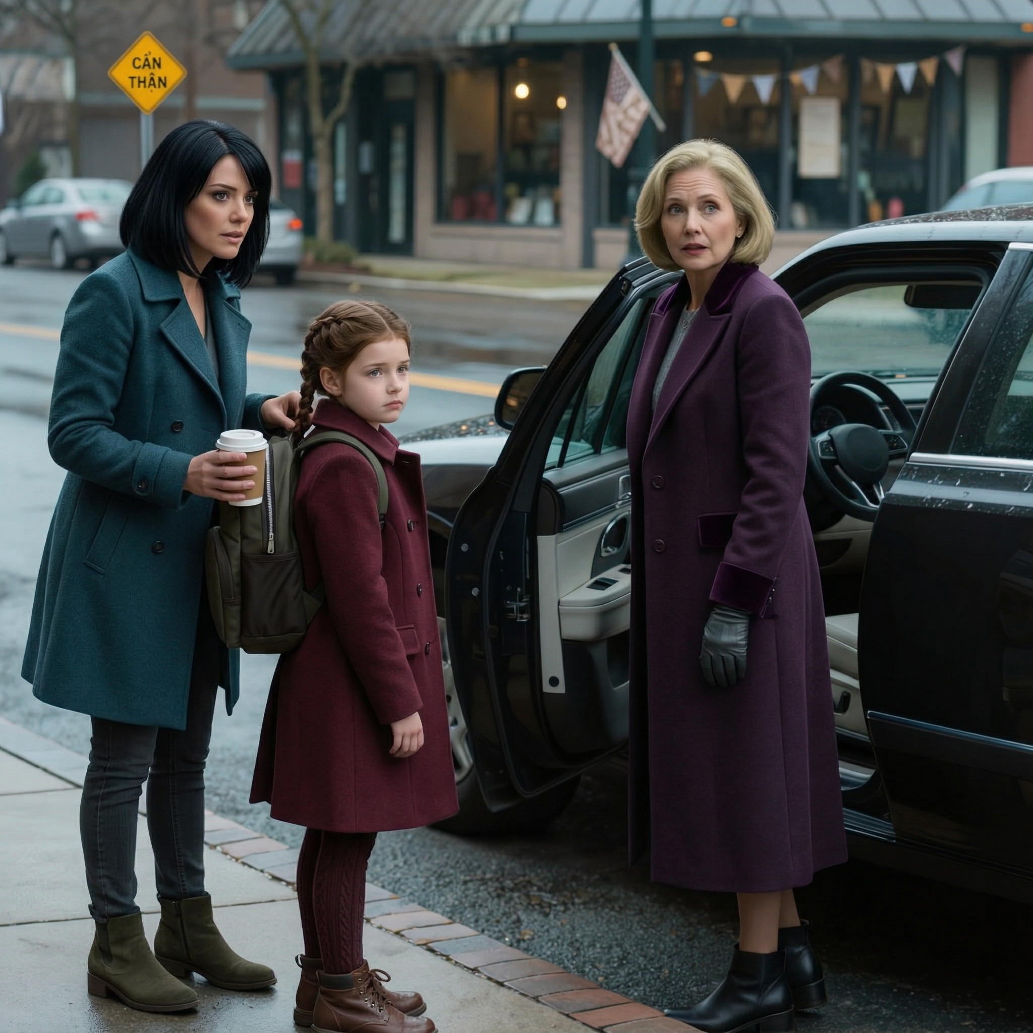 Jag kämpade för att få min sexåriga dotter redo för skolan utanför ett familjehem när min rika mormor klev ut ur en svart sedan, tittade på oss en lång stund och frågade varför vi inte bodde i huset på Hawthorne Street. Jag trodde att utmattning hade fått mig att höra fel, tills jag dök upp på en familjesammankomst tre dagar senare, såg mina föräldrar bli bleka och insåg att det värsta kapitlet i mitt liv hade börjat med en lögn som berättades i min egen familj.