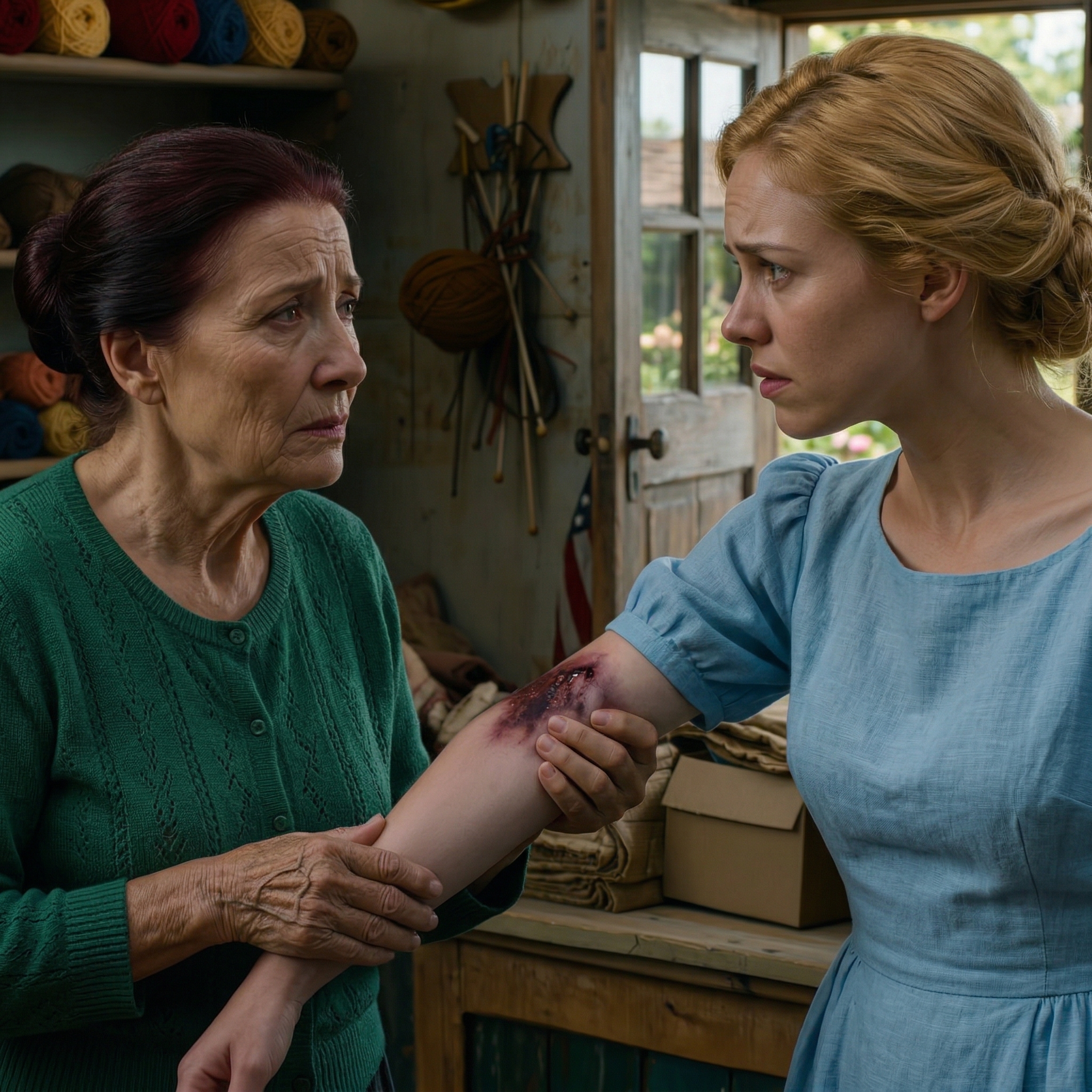 Min dotter kom för att besöka mig med ett stort blåmärke på armen efter att ha ätit lunch med sin man. Jag frågade henne, “Vad hände?” Hon tvingade fram ett leende och sa att hon hade snubblat. Jag trodde henne inte och ringde min svärson. Han svarade, “Ja, jag gjorde det. Och vad ska du göra?” Jag la på i tystnad. Sen ringde jag ett samtal…