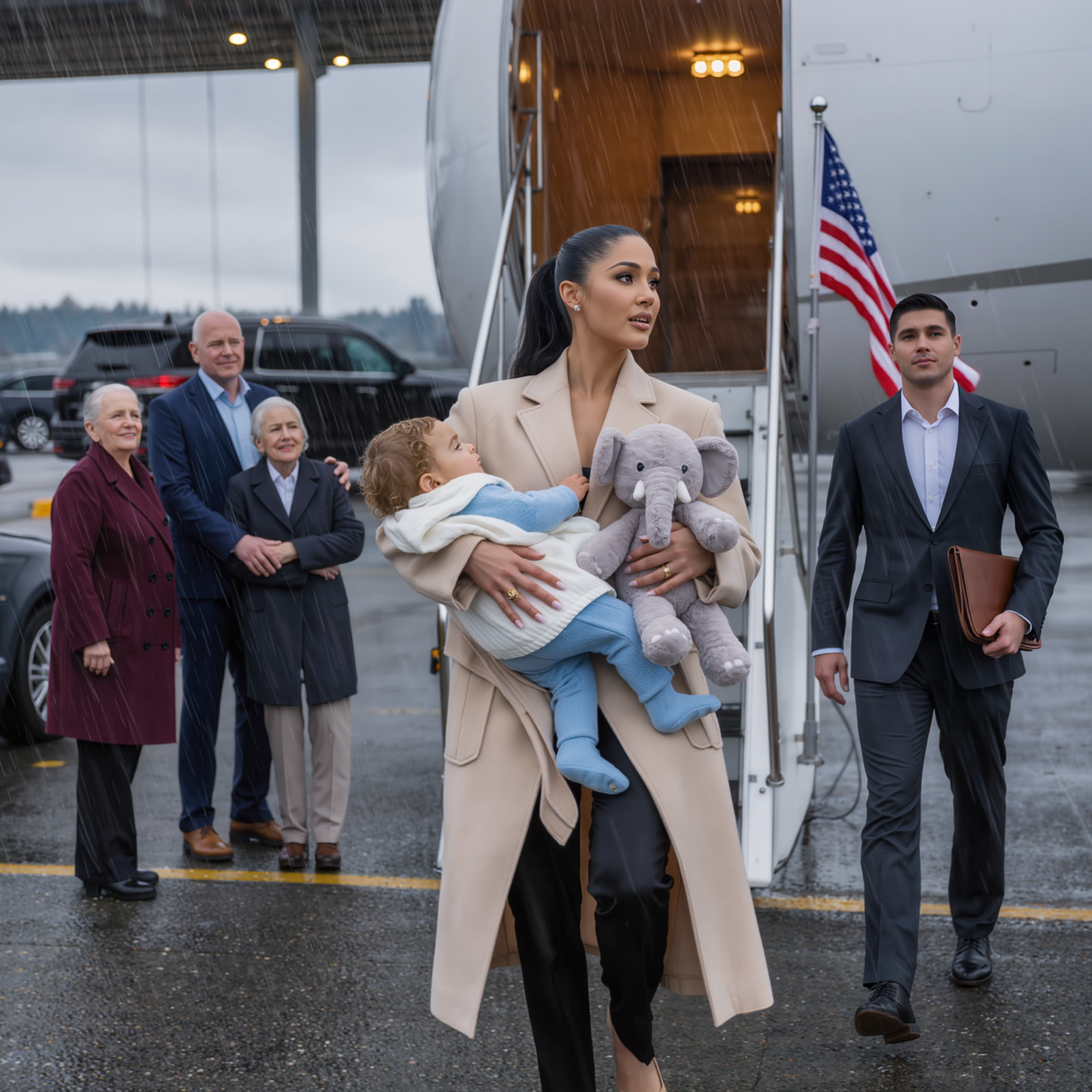 ‘Du är inte värdig vår familj,’ min man och hans föräldrar sa när jag inte kunde ge honom barnet de krävde så jag gick ut med en resväska. Jag förblev tyst i fyra år… tills jag klev av ett privatplan med min tvåårige son och en man som de aldrig sett förut, och deras ansikten sa till mig att de fortfarande inte hade någon aning om att detta bara var början.