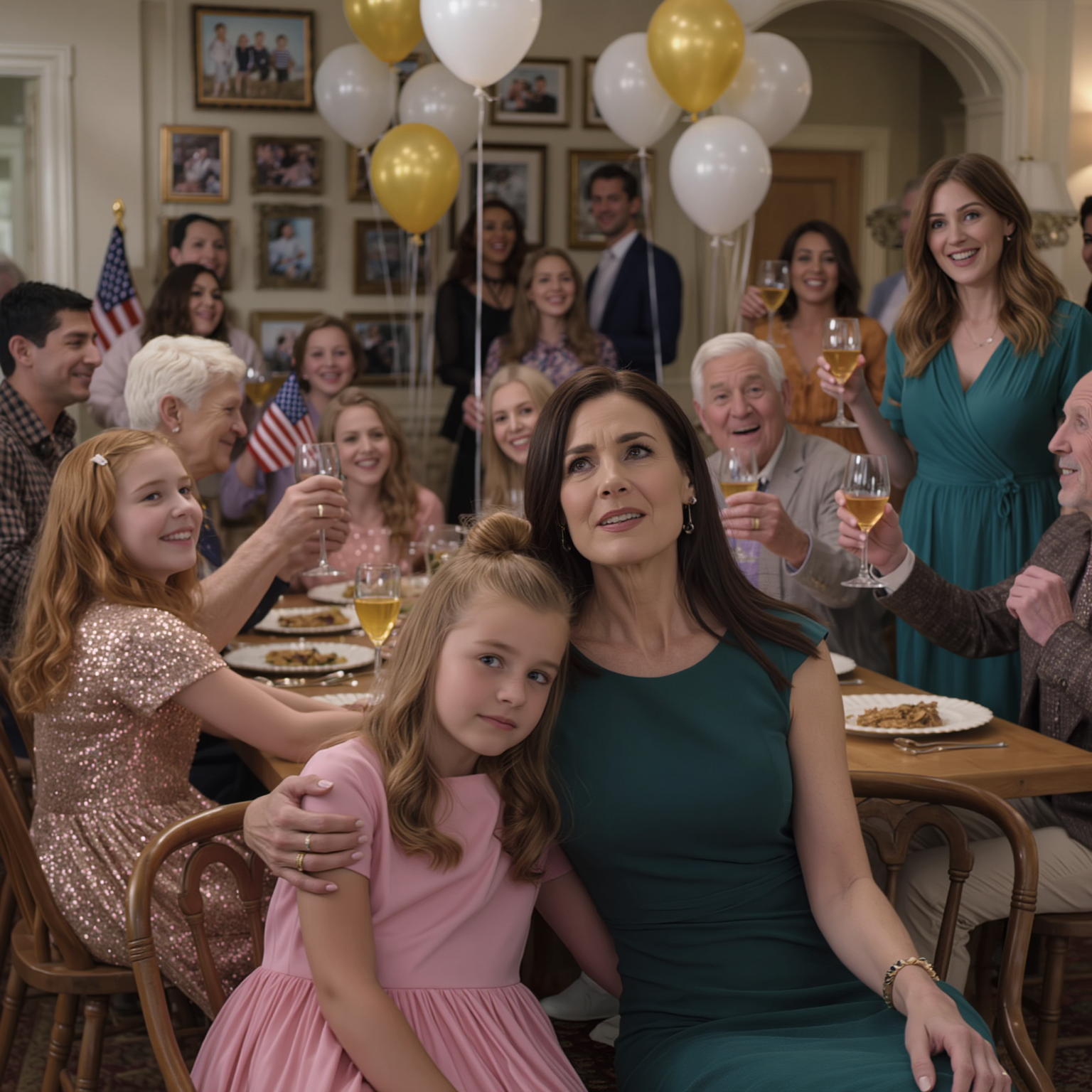 På mina föräldrar’ bröllopsdag raderade de medvetet min 12-åriga dotter. De fortsatte att kalla henne “The Dumb One,” medan hennes kusin prisades och firades. Sedan, precis på festen, meddelade de att kusinen skulle ärva allt — från huset till fonden. Jag grät inte. Jag reste mig upp, log och sa att min dotter… Mina föräldrar blev bleka.