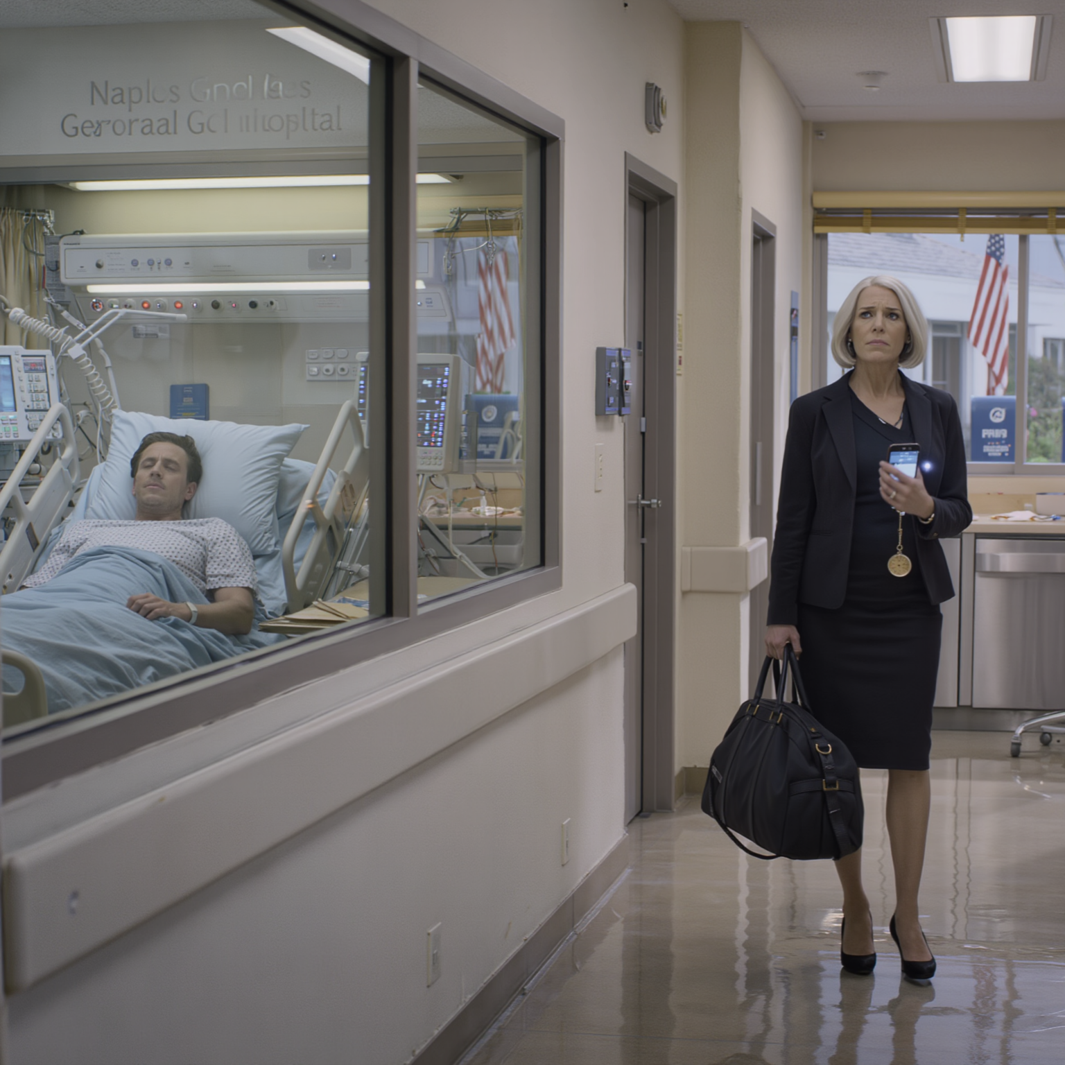 Jag flög till Florida utan förvarning och hittade min son liggande ensam på intensivvårdsavdelningen. Och min svärdotter samlades för att fira på en yacht… Jag gjorde inget fuss—Jag kontaktade banken för att tillfälligt stoppa transaktionerna. En timme senare ringde hon och allt började.