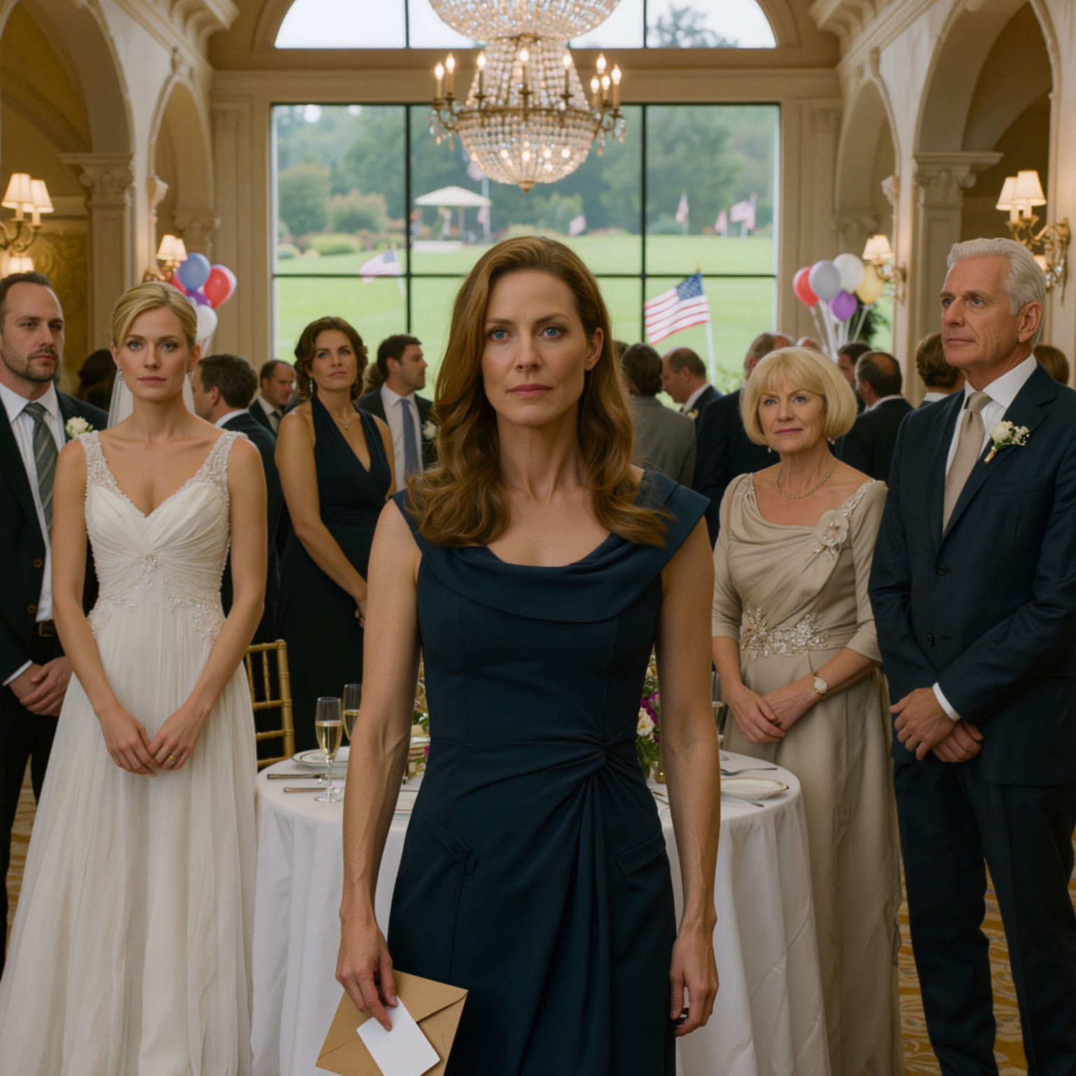 På min systers bröllop fick jag ett platskort där det stod “Oprioriterad gäst.” Mamma viskade, “Det betyder ingen plats vid familjens bord.” Jag gick till presentbordet, tog tillbaka min check på 10 000 dollar och sa: “Om jag bara är här som en artighet, så är den här gåvan också.” När jag satte mig i min bil sprang min syster efter mig och mina föräldrar skrek: “Kom tillbaka!” men jag…