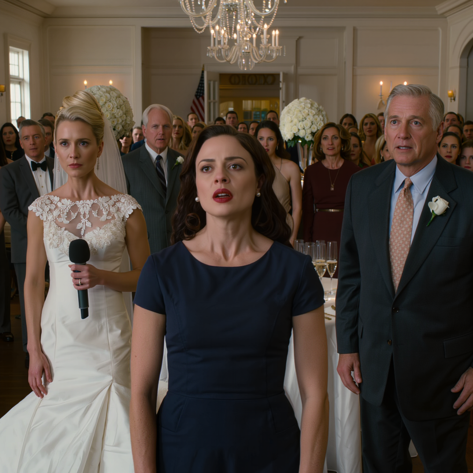 På min systers bröllopsmiddag tyckte hon att det skulle vara roligt att presentera mig så här: “Det här är min styvsyster, bara en sjuksköterska,” och skrattade. Pappa skrattade också. Mamma log. Sedan tittade brudgummens pappa på mig och sa, “Vänta, du är tjejen som…” Hans nästa ord lämnade hela rummet tyst.