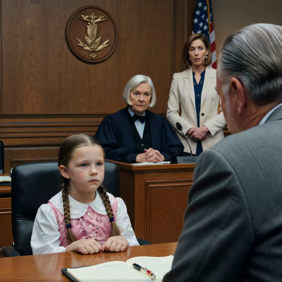 Vid skilsmässoförhandlingen ansökte min man kallt om att avsluta vårt 20-åriga äktenskap, men precis när advokaten skulle läsa domen reste sig min 8-åriga systerdotter upp och bad domaren spela upp en video av vad hon hade sett hemma, och alla blev chockade över vad hon avslöjade.