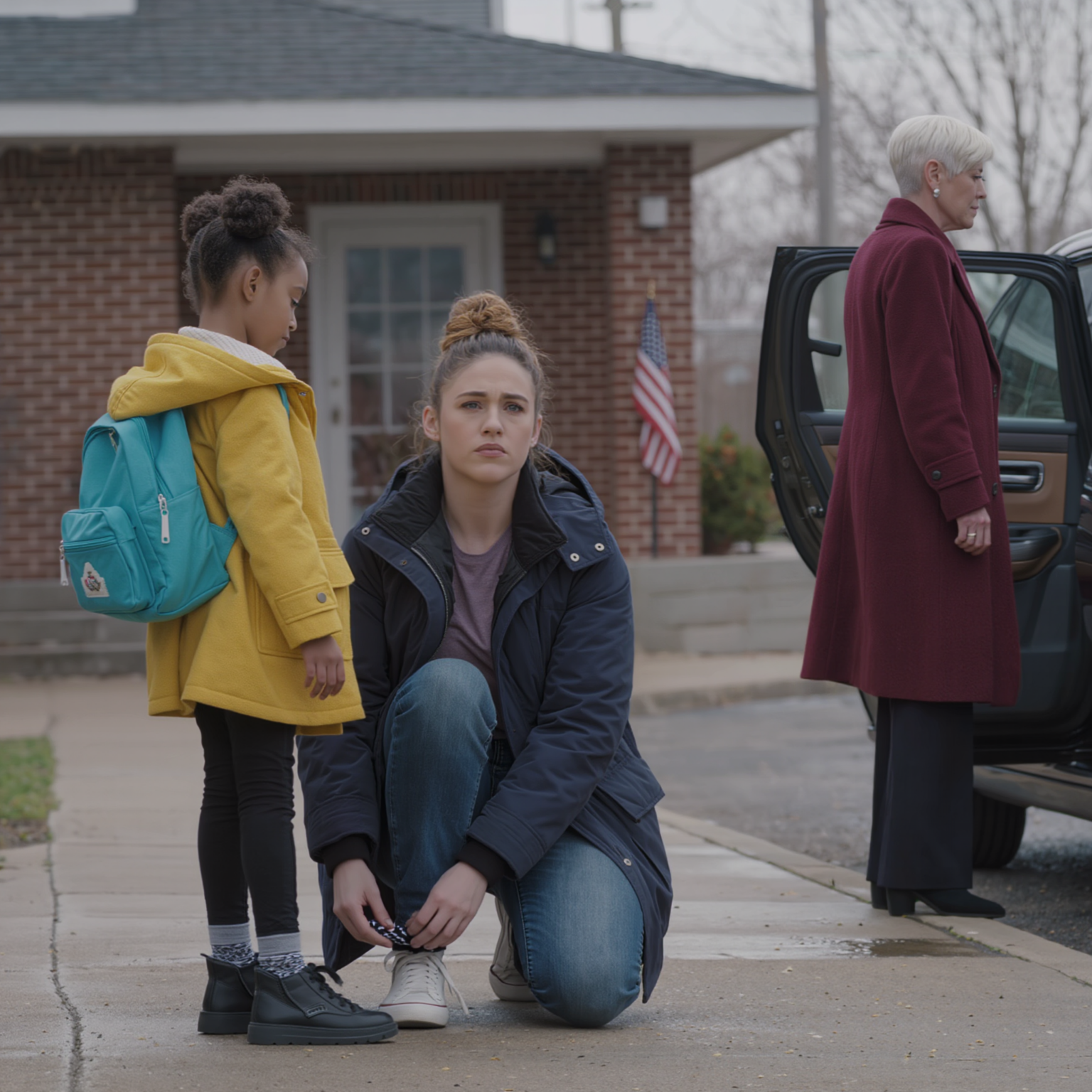 Min 6-åriga dotter och jag var på ett härbärge när en svart sedan drog upp… Min mormor—den rikaste personen i vår familj—spottade oss två och frågade, “Varför är du inte tillbaka i huset på Hawthorne Street?” Jag frös. “Vilket hus?” Tre dagar senare gick jag in i en familjesammankomst och mina föräldrar slutade kalla, vinglaset i min fars hand gled ner…