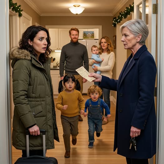 “You’ll babysit your brother’s kids,” my mother said when I landed after a ten-hour flight, already dressed for the resort trip I was secretly paying for—but when I spotted the brochure on her counter, the family photos without me on the fridge, and the charge on the card I’d been covering for years, I realized Christmas wasn’t the trap. I was.