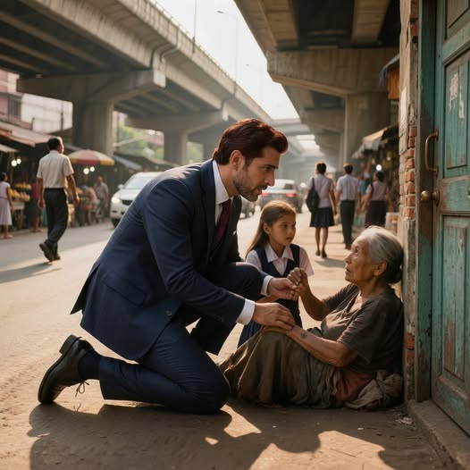 “Dad… look at her wrist,” my daughter whispered in traffic, and one second later the woman begging beneath the overpass brought my dead mother back to life—but the real shock came when I learned who had stolen her, why my family buried her name, and why I walked into my grandmother’s black-tie gala with a church registry, false clinic papers, and a promise to end her reign that night.